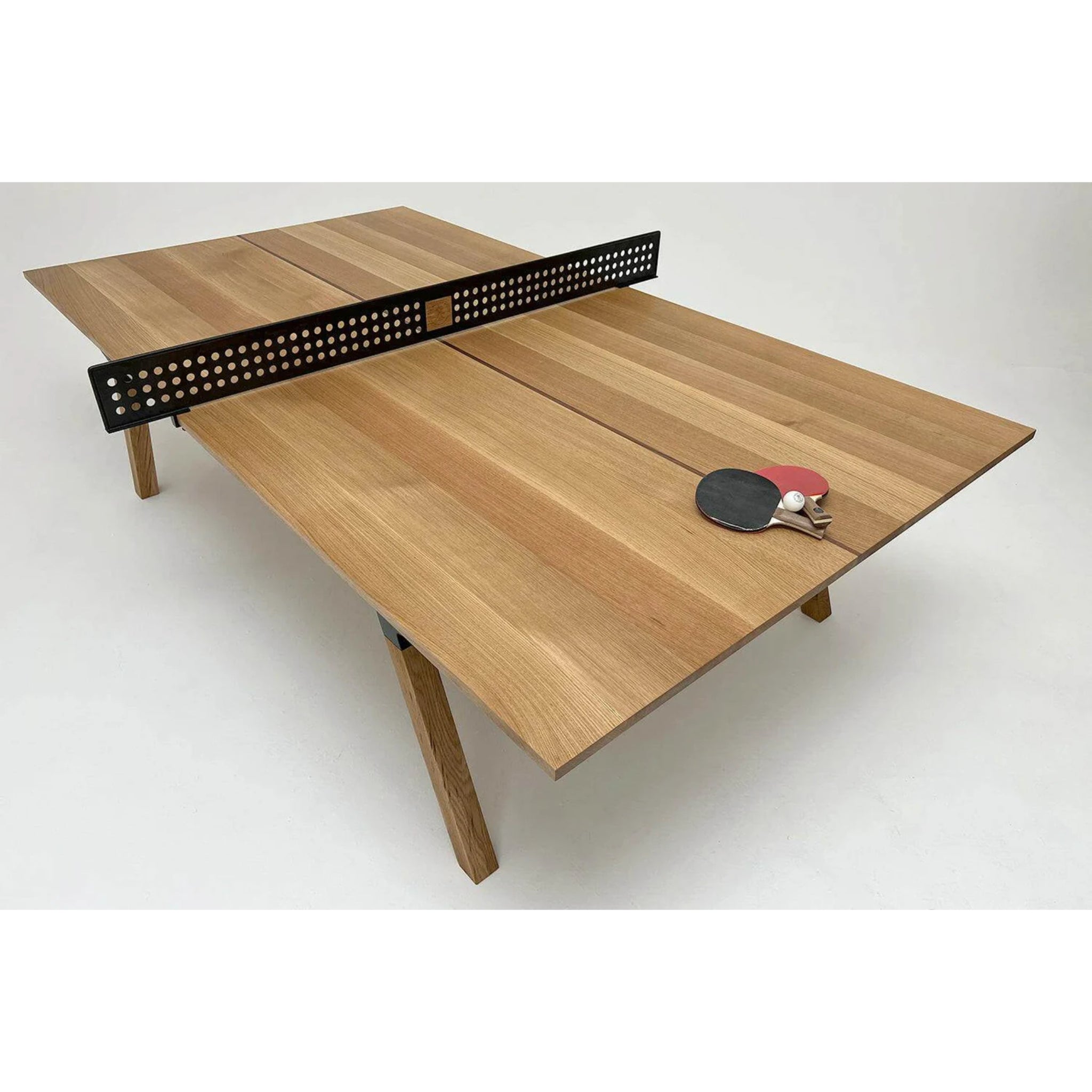 Woolsey Indoor Ping Pong Table in white oak finish