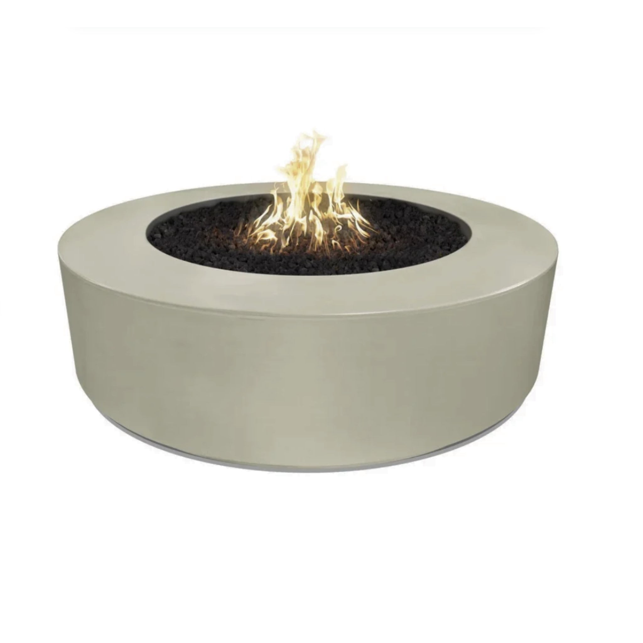 Florence Round Fire Pit, 72 inch, Ash finish