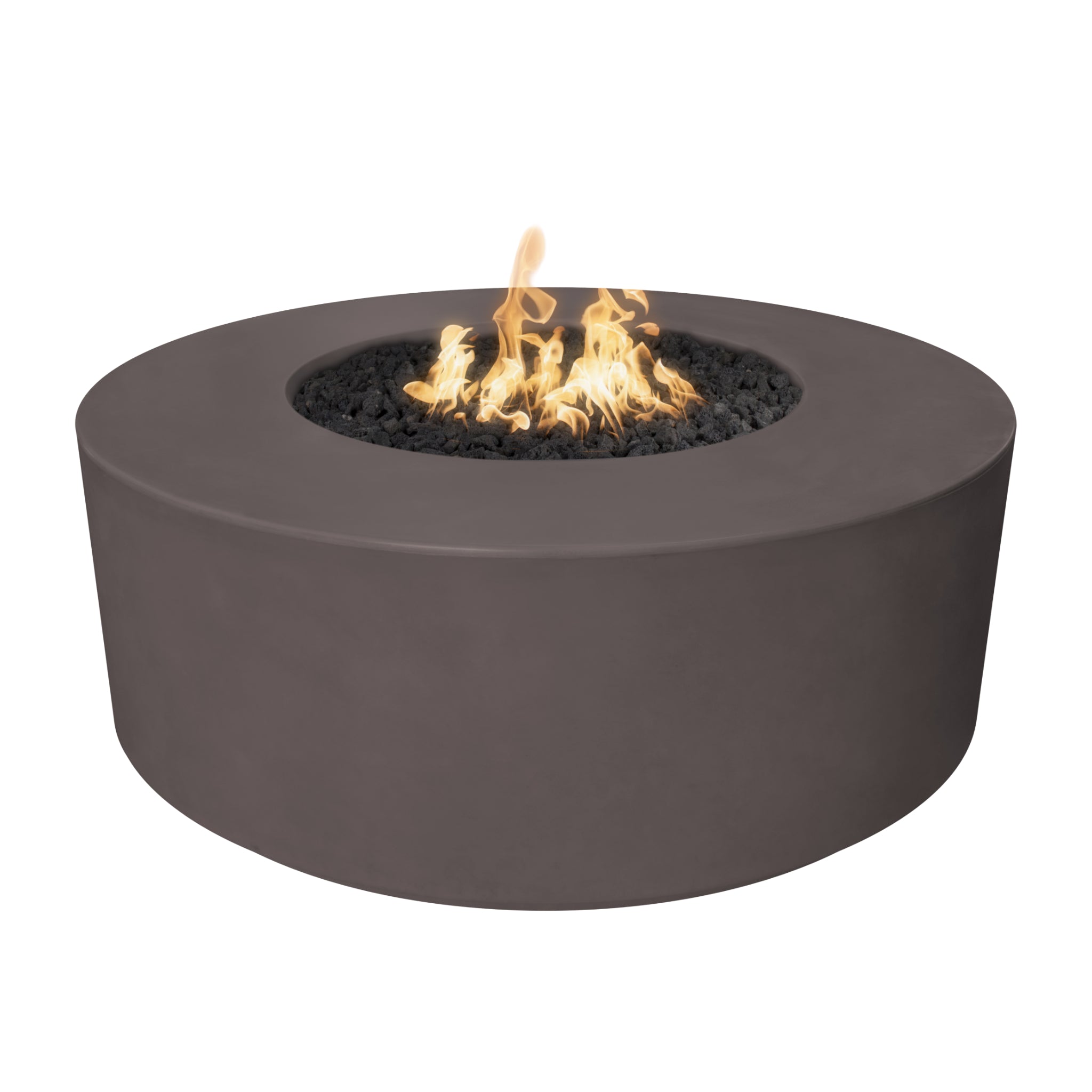 Florence Round Fire Pit, 54 inch, Chestnut finish