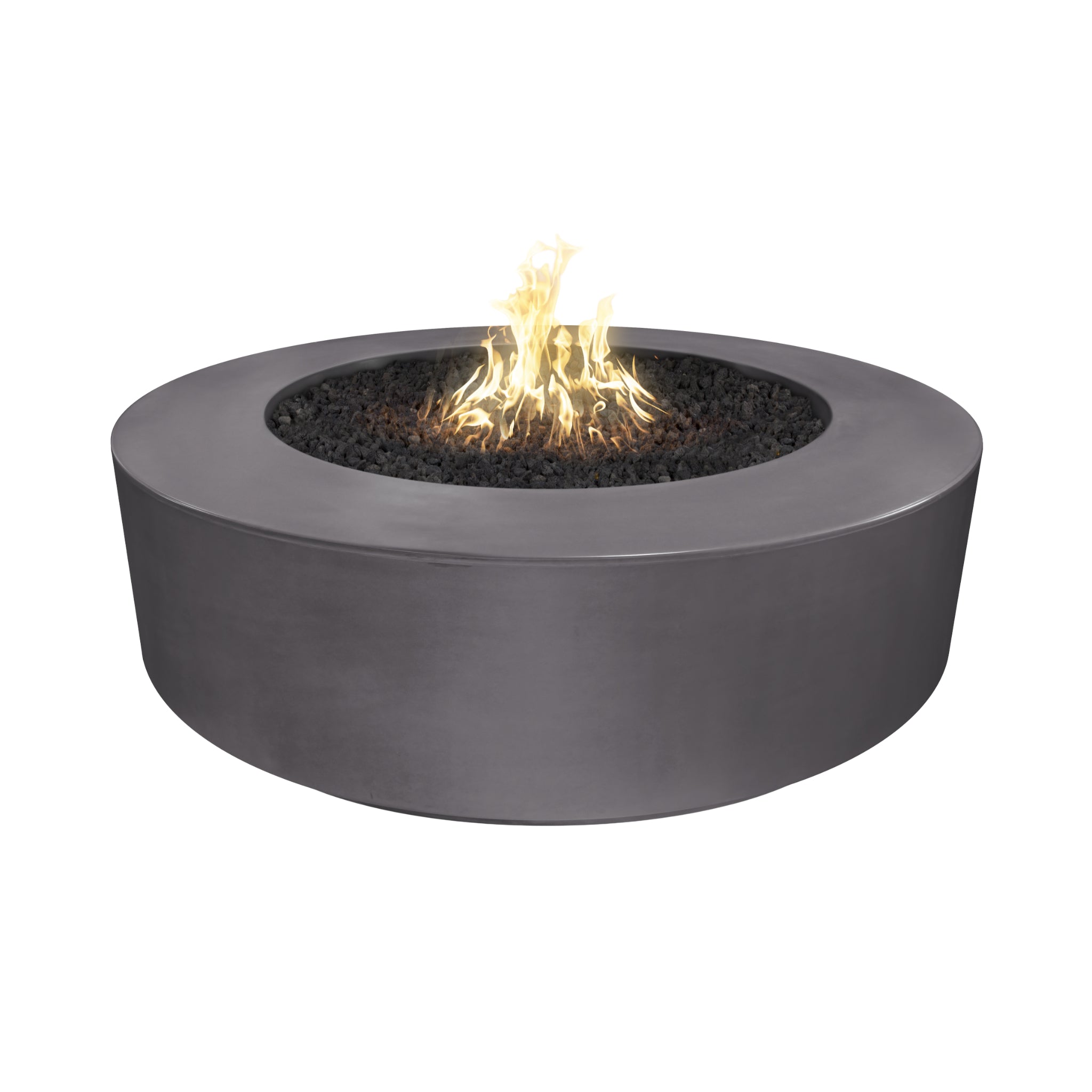 Florence Round Fire Pit, 72 inch, Chestnut finish
