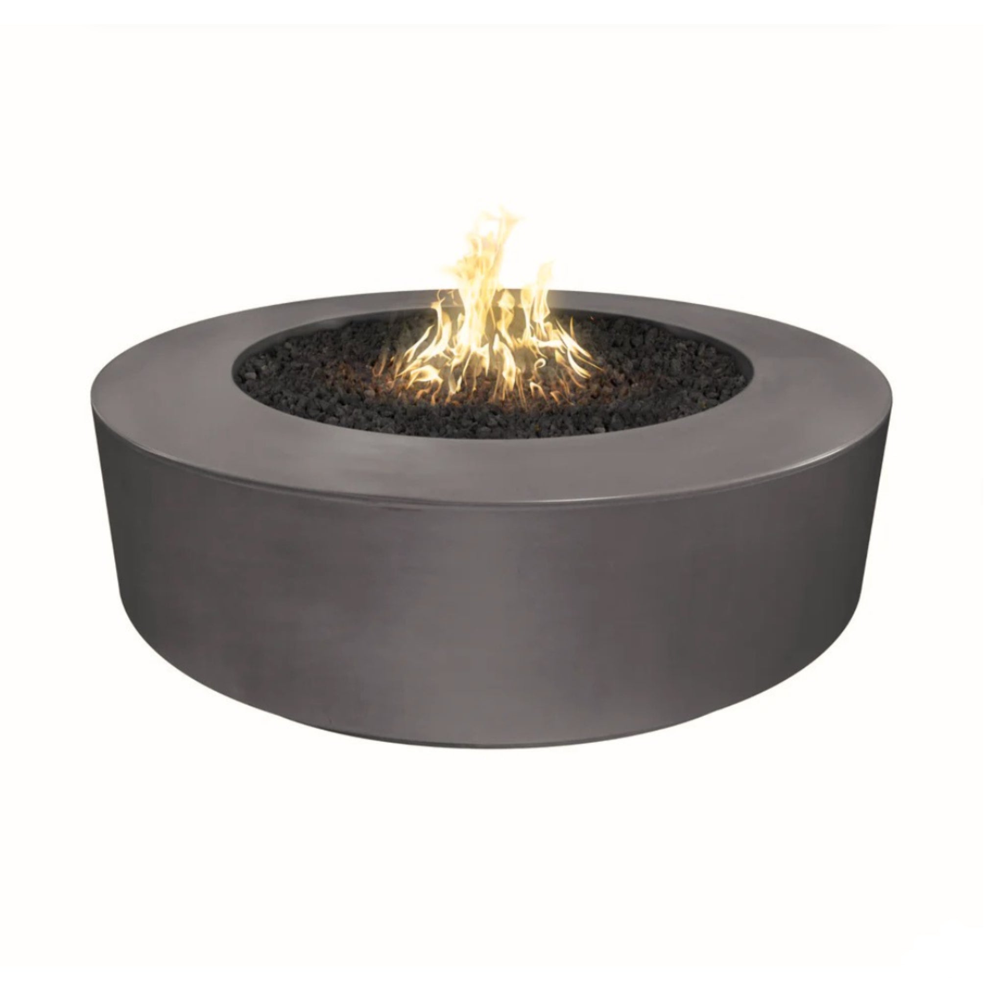 Florence Round Fire Pit, 72 inch, Chestnut finish