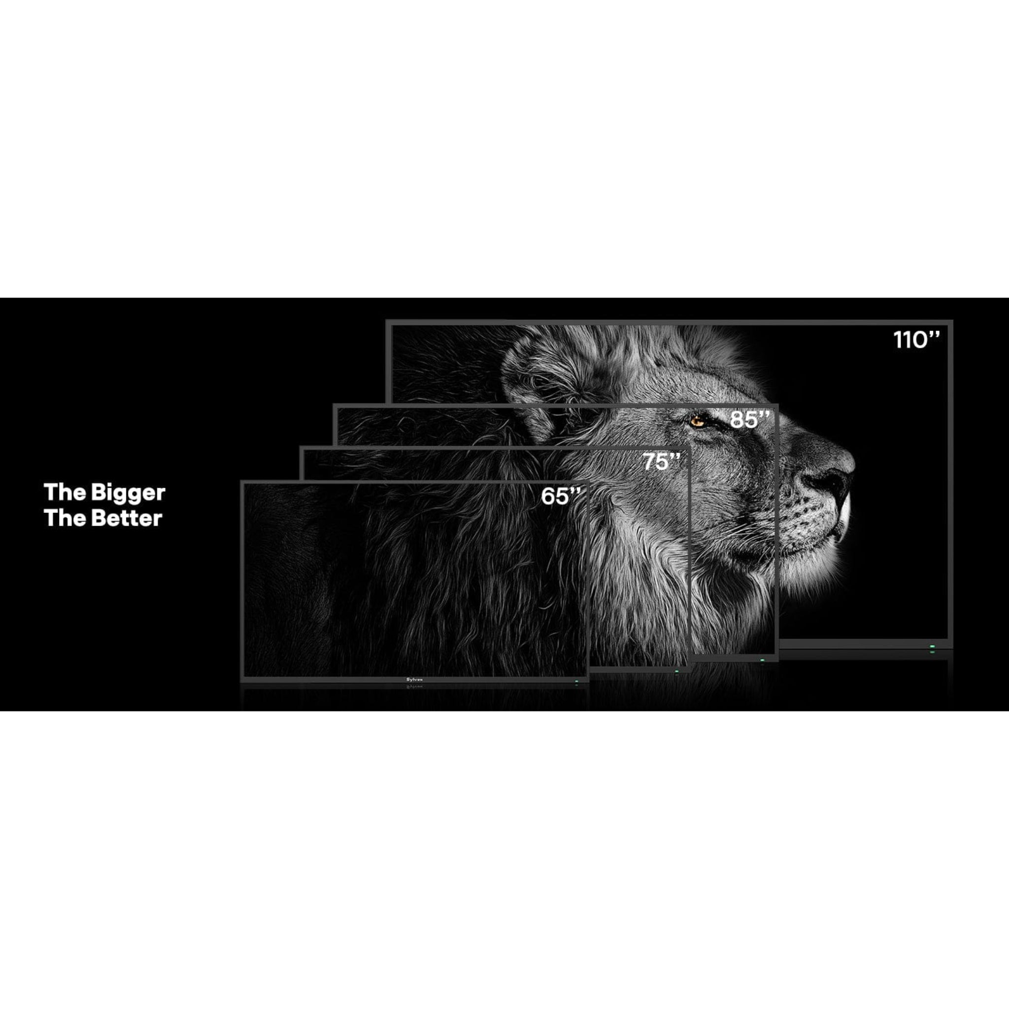 Sylvox Cinema Pro Outdoor TV series in 65", 5", 85" and 110"