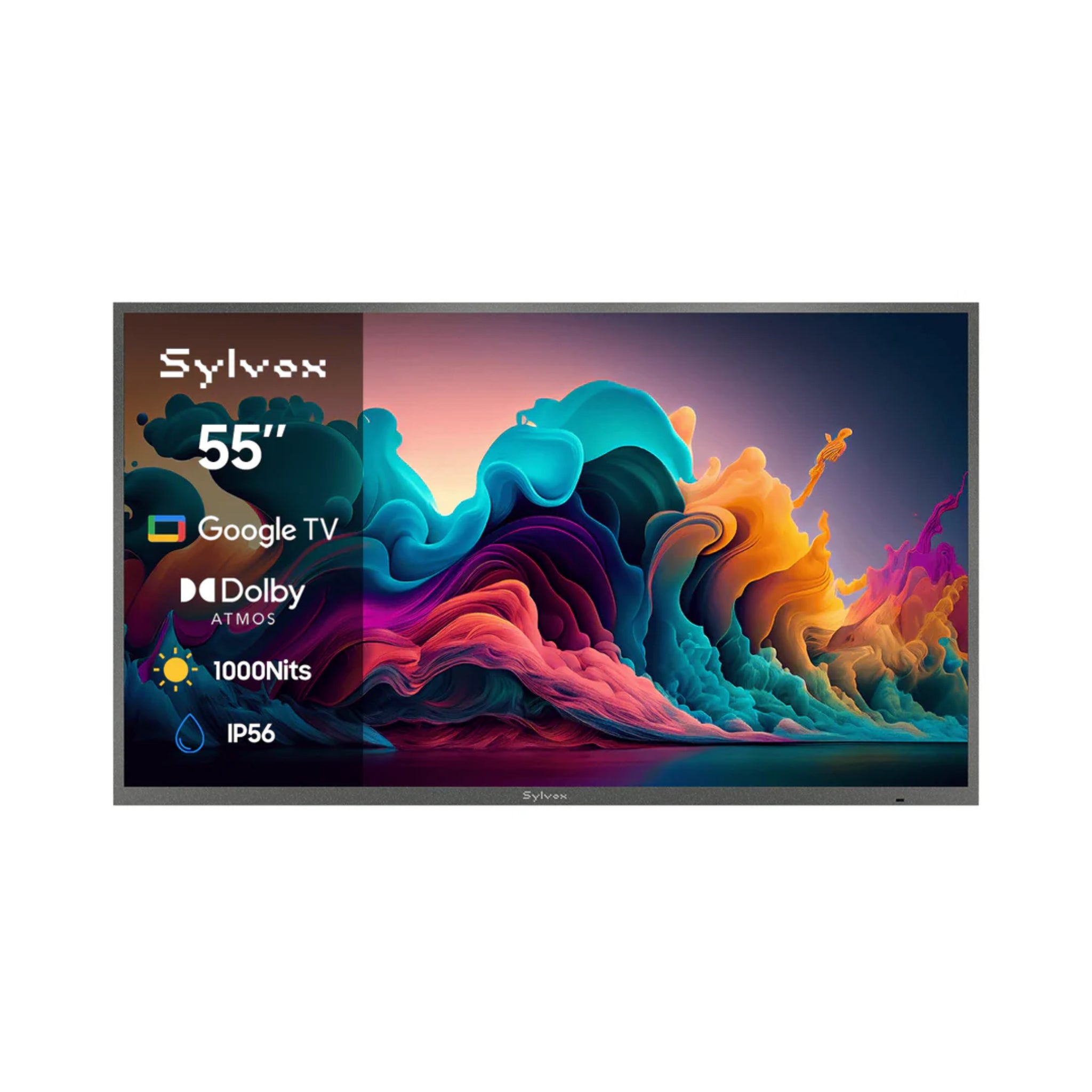 Sylvox 55" Outdoor Waterproof Google TV - Deck Pro Advanced QLED 2.0 | Partial Sun Collection - Outdoor TV - Sylvox