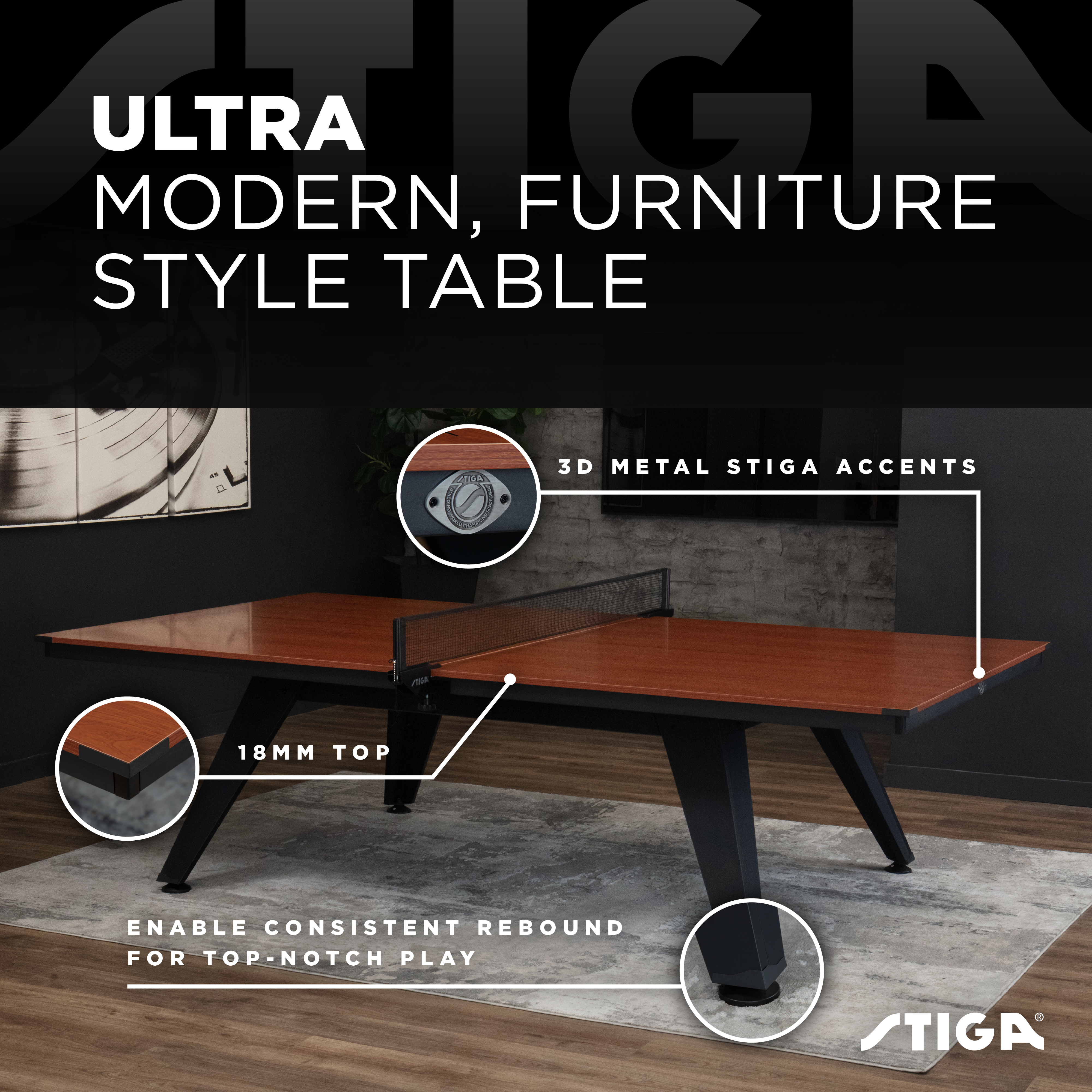 STIGA Ultra Indoor Table Tennis Table