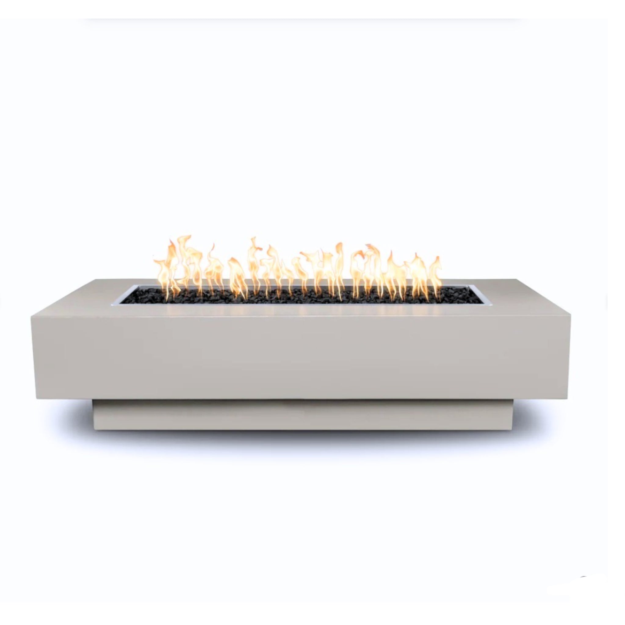 Coronado Rectangular Fire Pit, Pewter finish