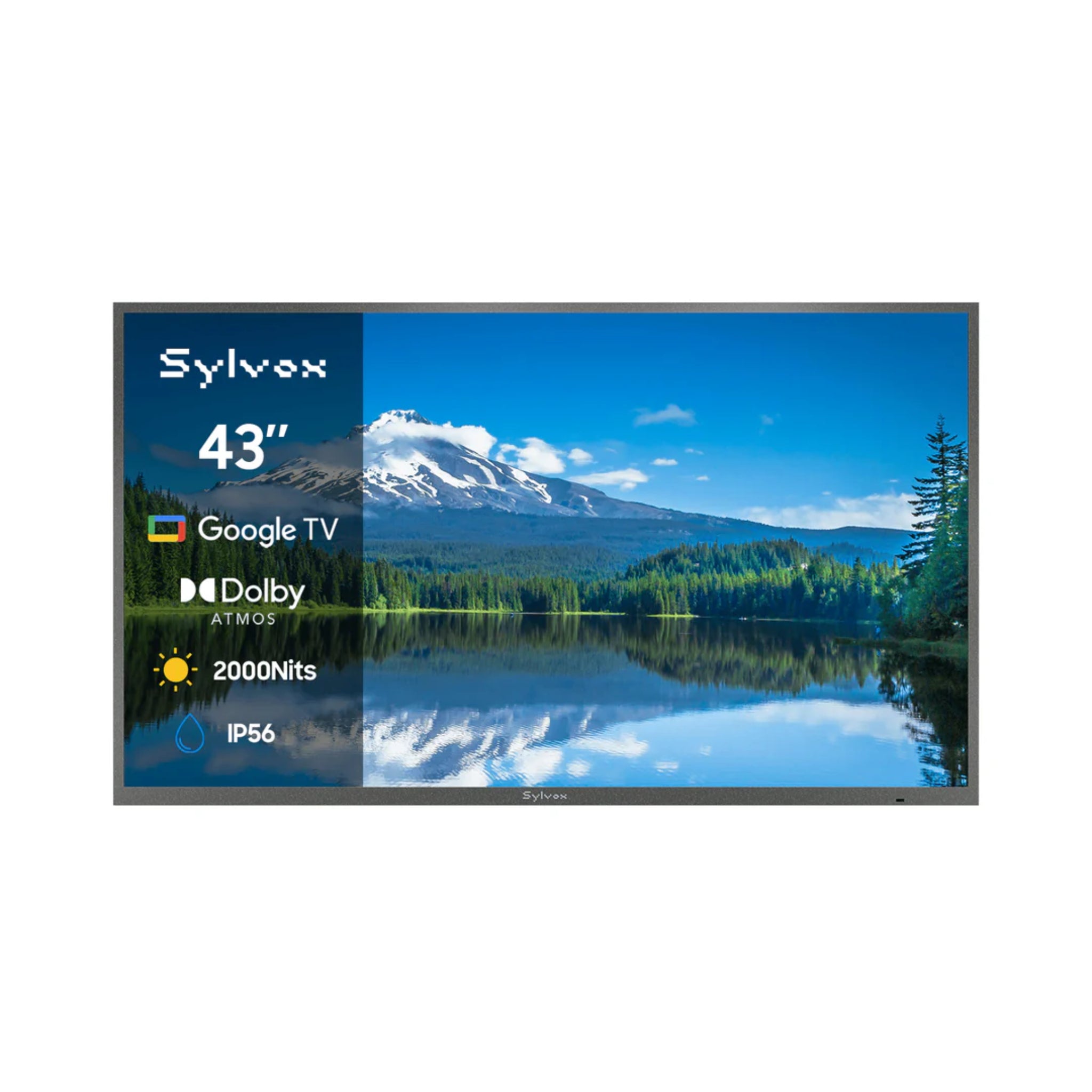 Sylvox 43" Outdoor Waterproof Google TV - Pool Pro 2.0 | Full Sun Collection - Outdoor TV - Sylvox