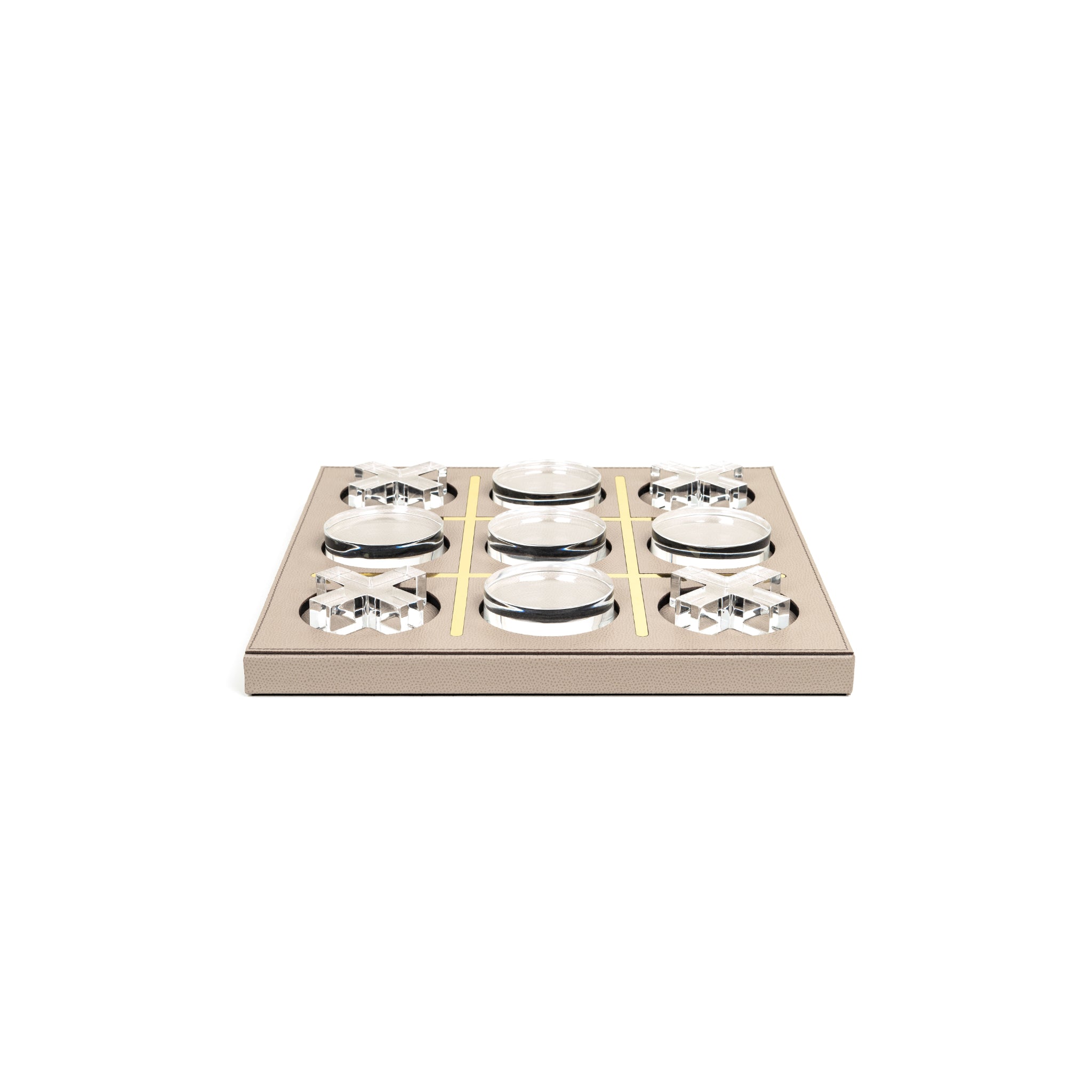 Boston Tic Tac Toe Set in Italian Leather | Pinetti Collection