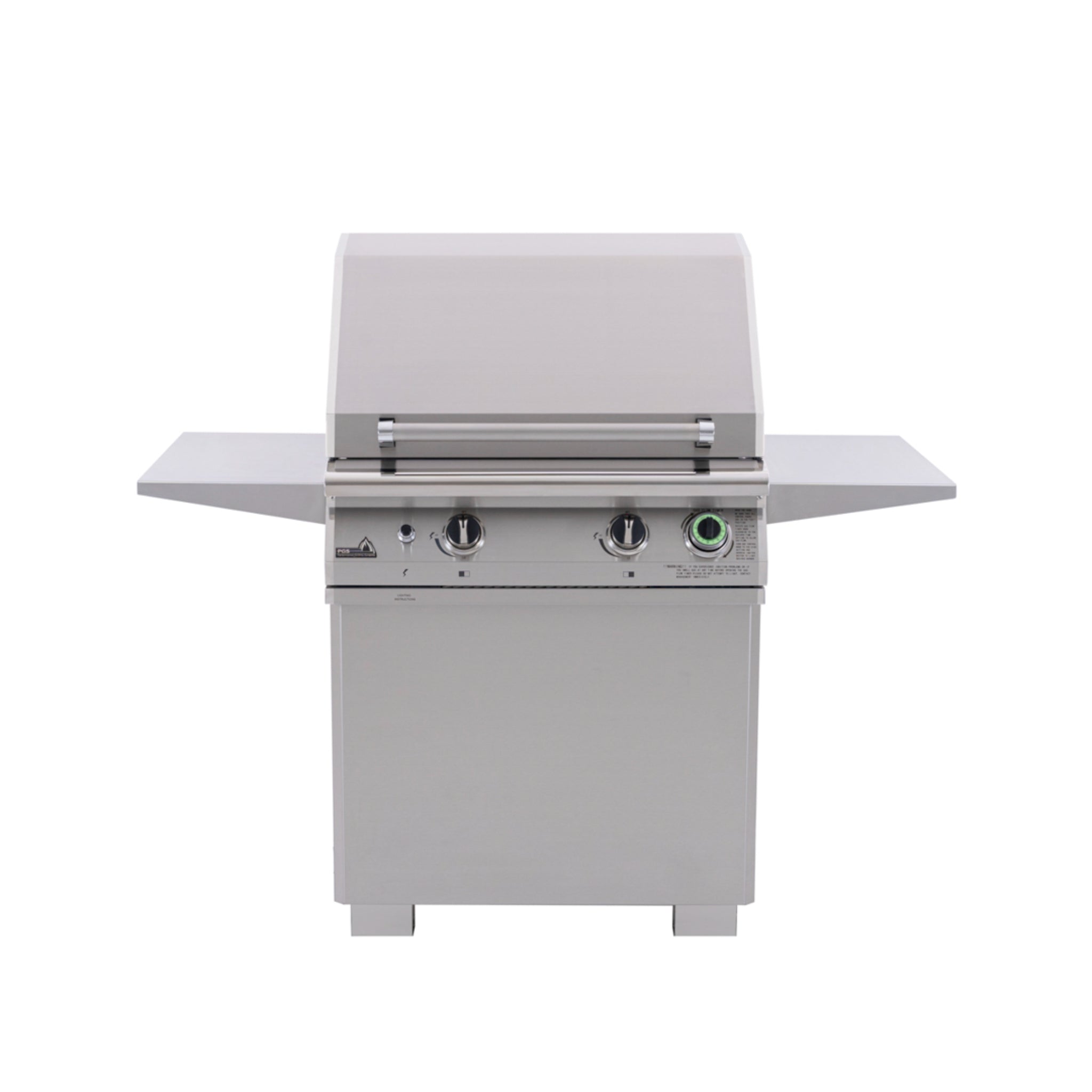 Stainless steel S27T grill pedestal for permanent outdoor installation