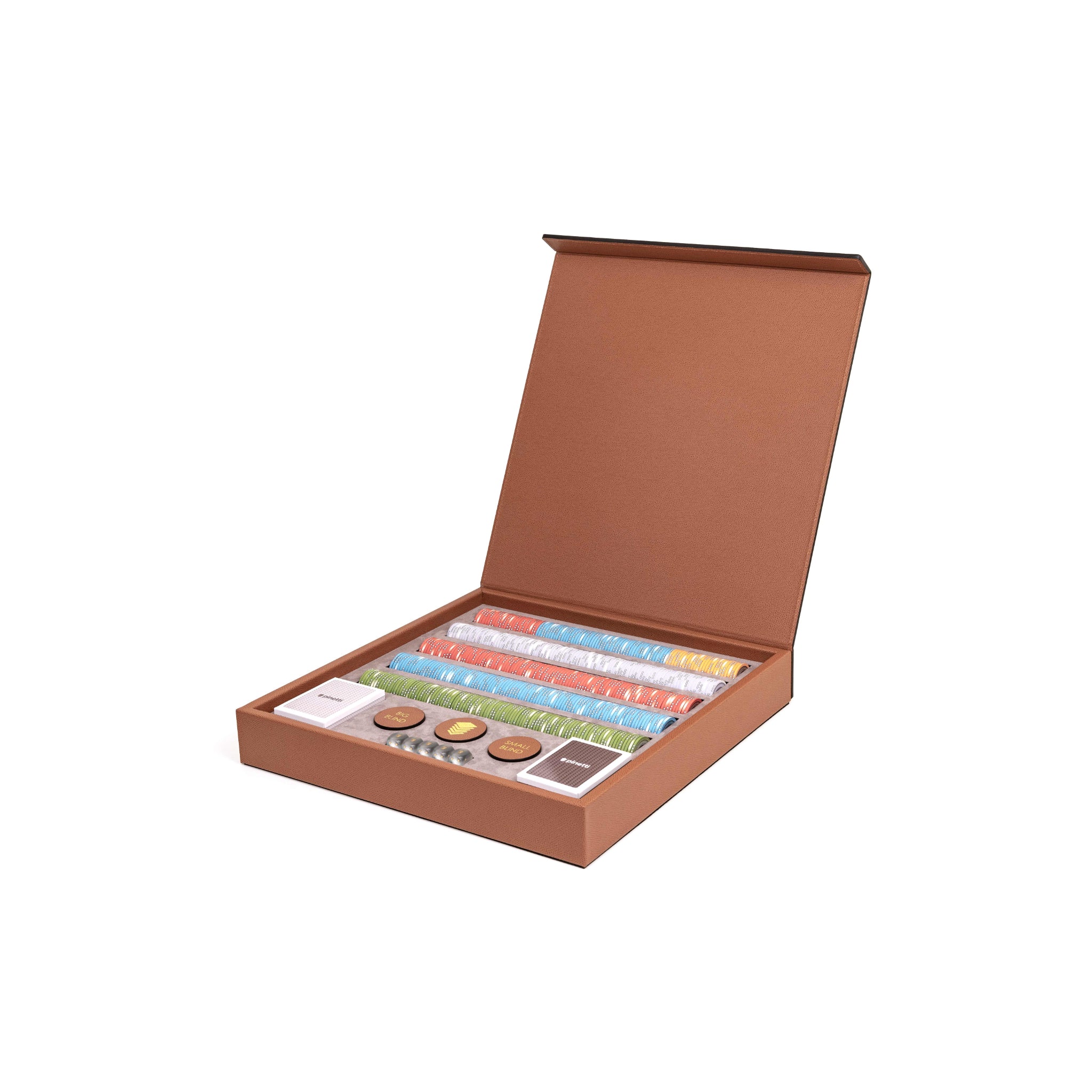 Poker Set in Italian Leather | Pinetti Collection