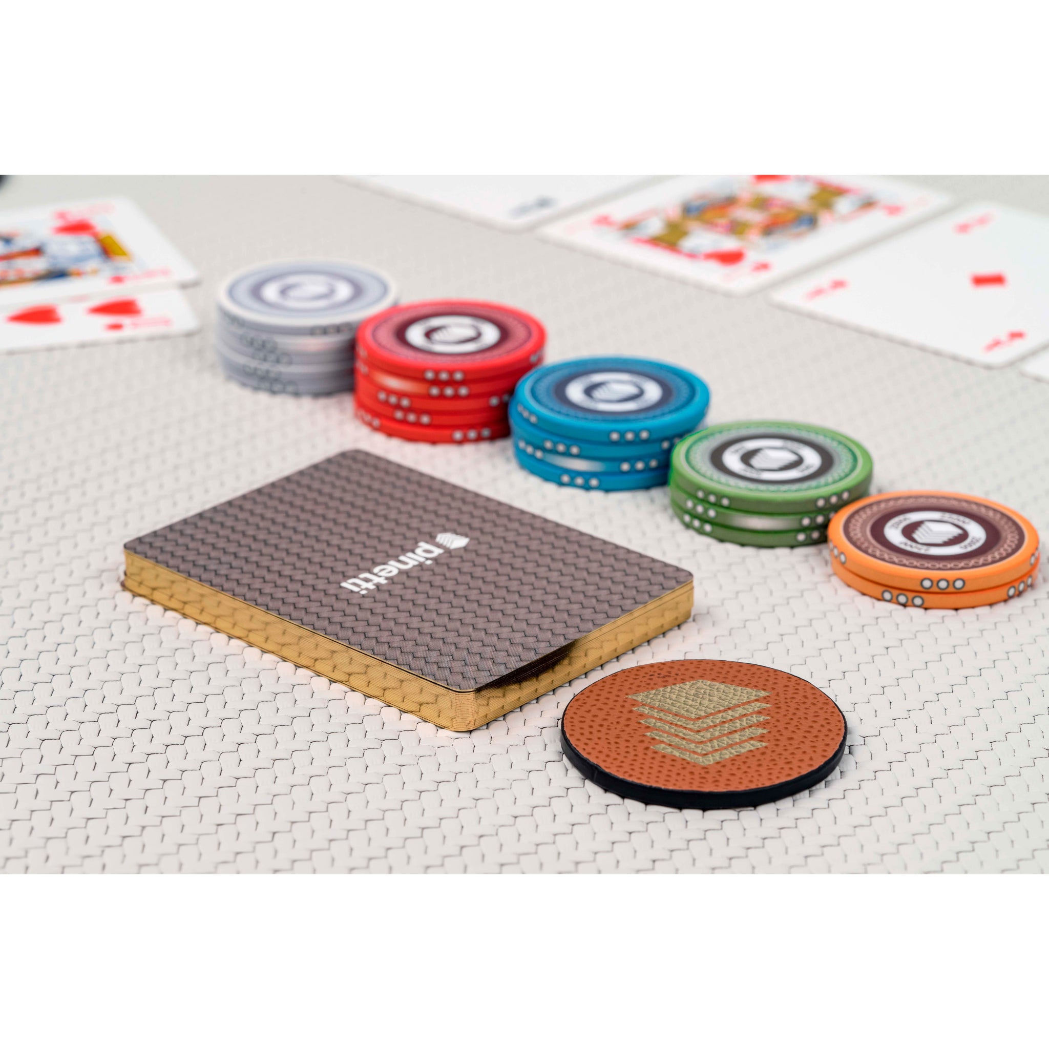 Poker Set in Italian Leather | Pinetti Collection