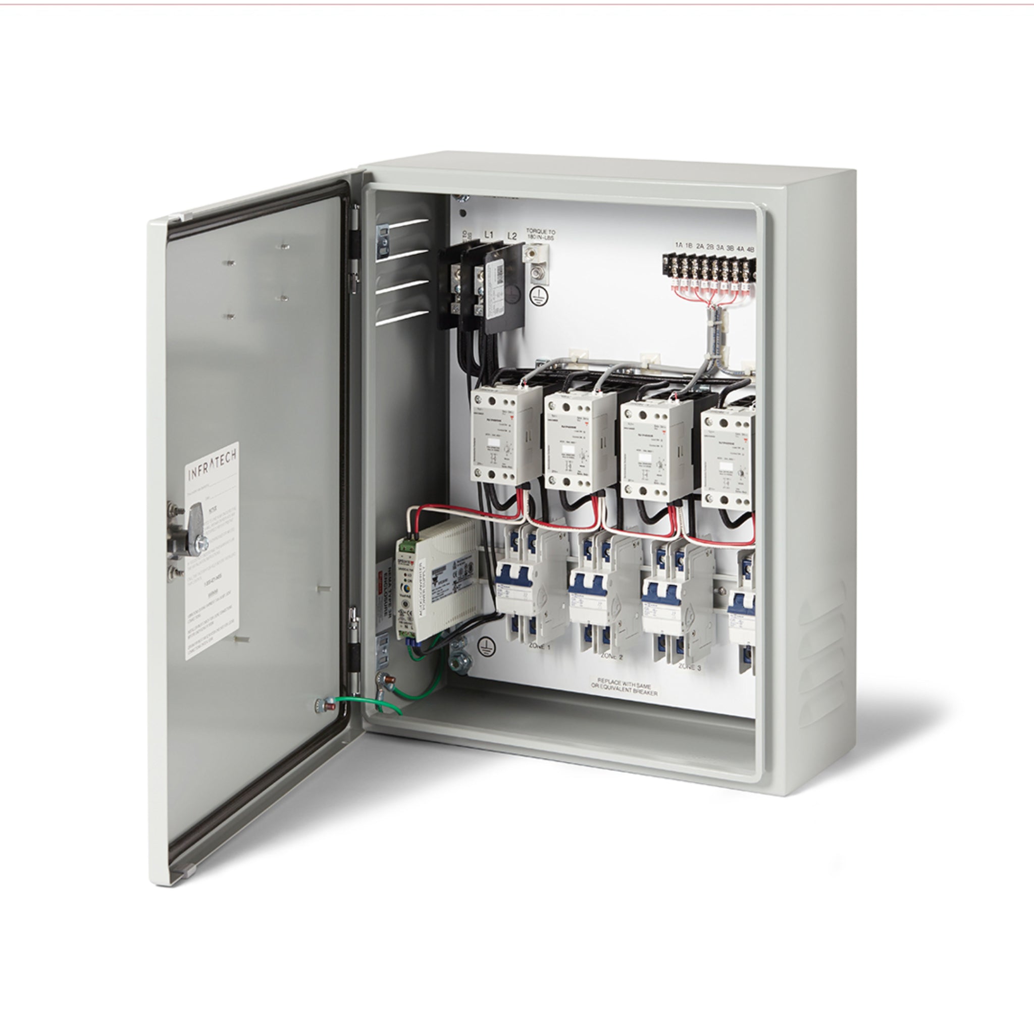 Infratech Home Management Relay Panel with internal relays for 0–10V automation integration