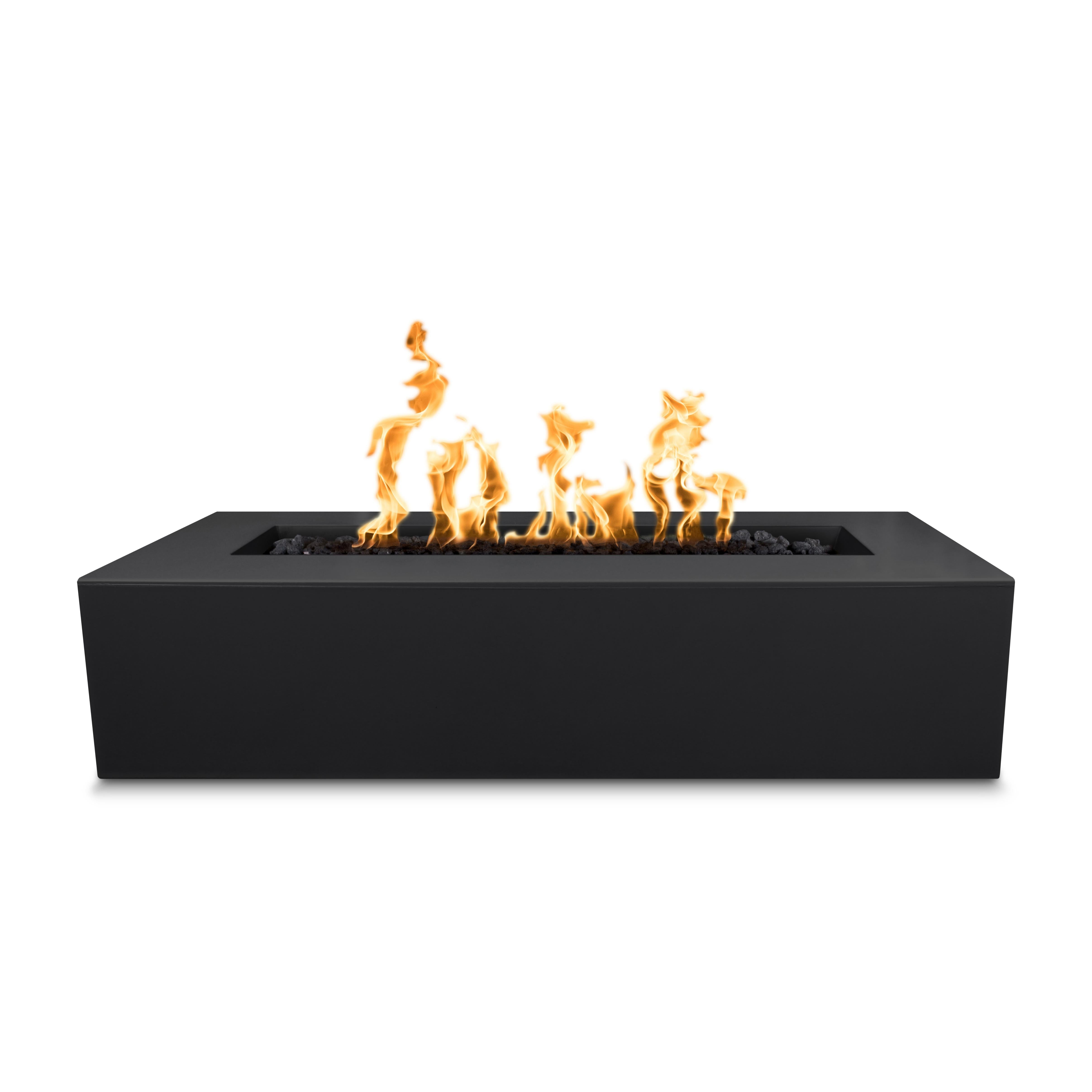 Regal Rectangular Fire Pit, Black finish