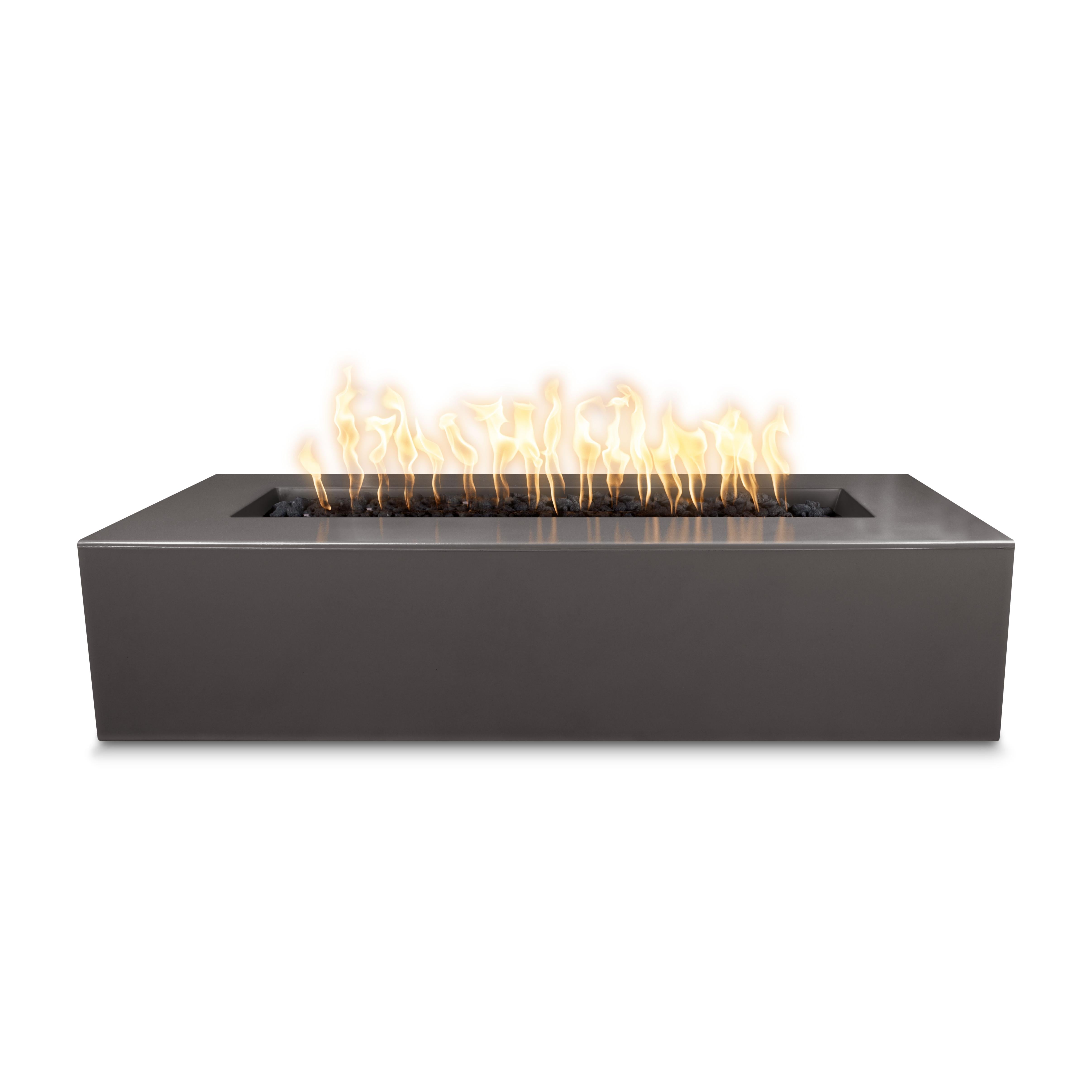 Regal Rectangular Fire Pit, Chestnut finish
