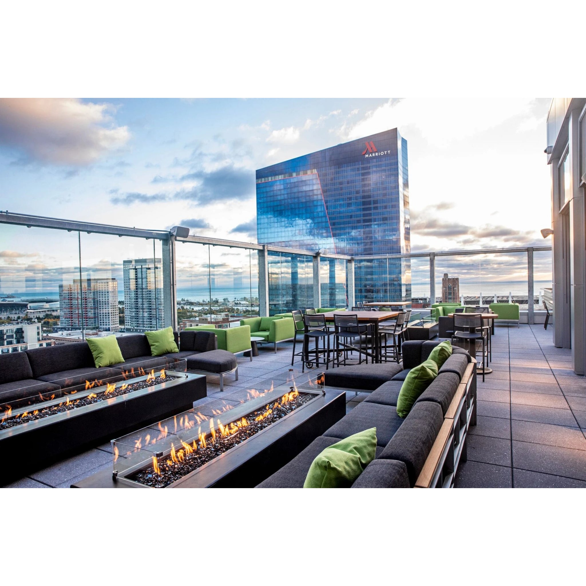 Del Mar Rectangular Fire Pit 48" - 96" | Luxury Outdoor Gas Fire Feature -  Fire Pits -  The Outdoor Plus 