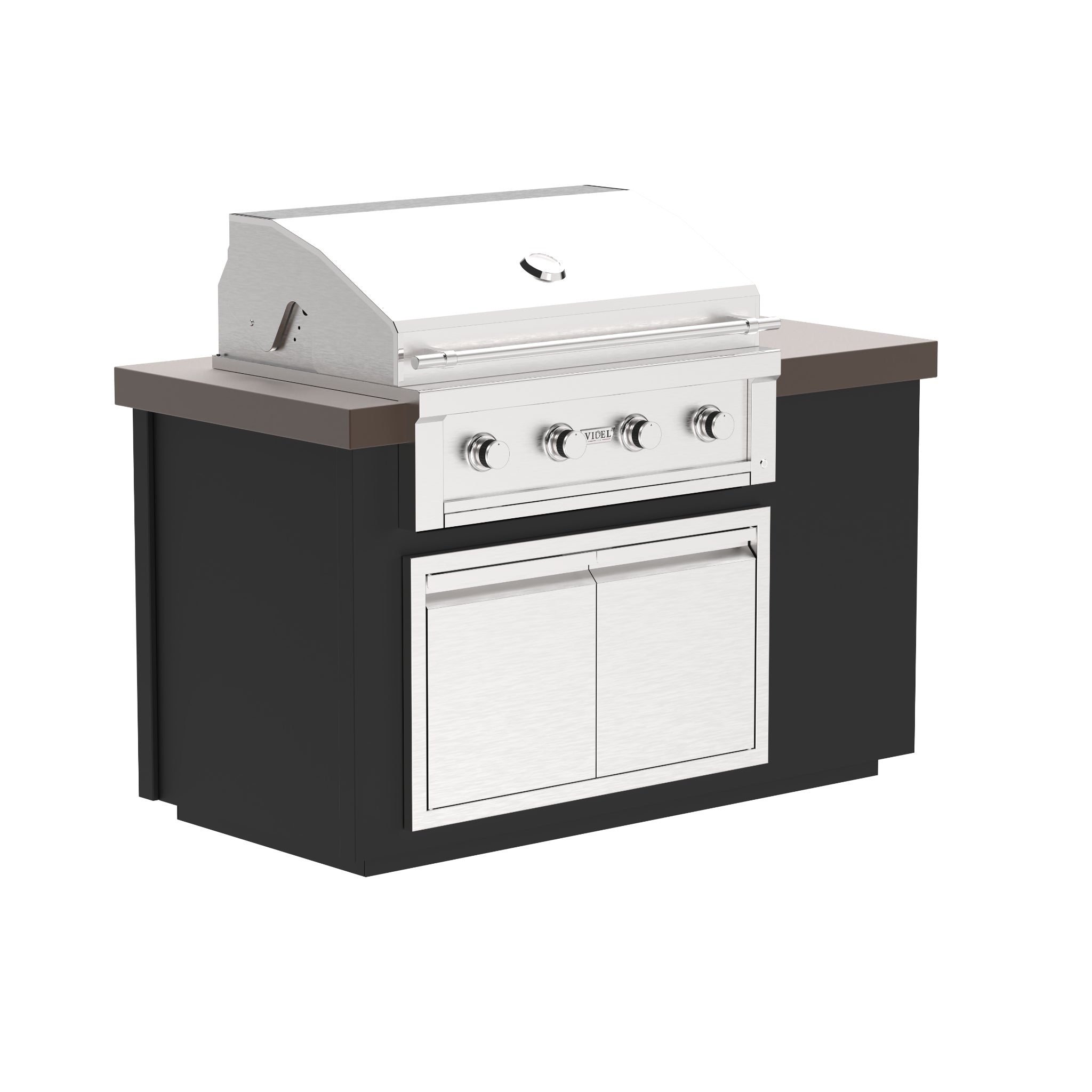 The Outdoor Plus Alta Collection 60 inch outdoor kitchen island with Gran Fuego 36 inch grill