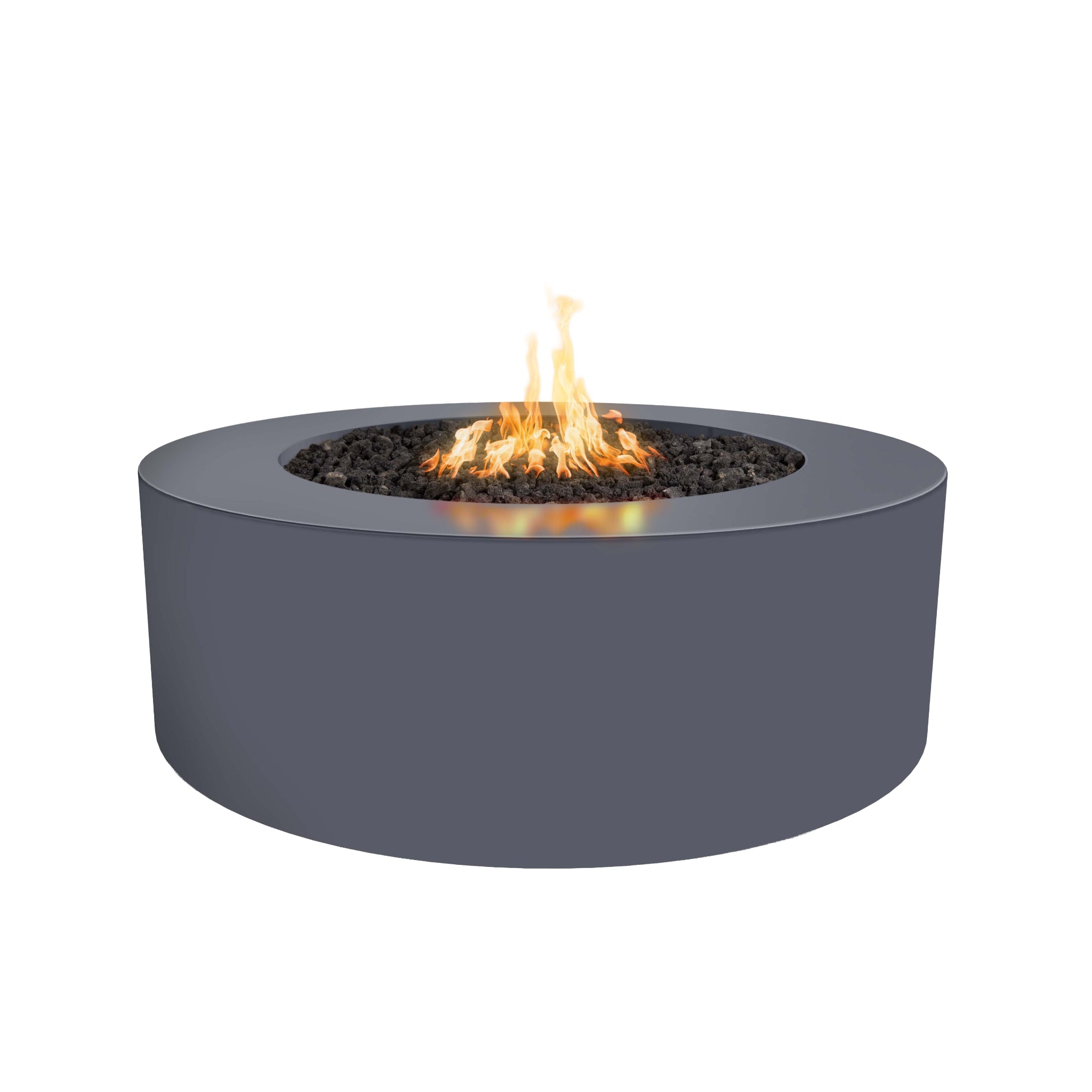 Unity Round Fire Pit, Gray finish