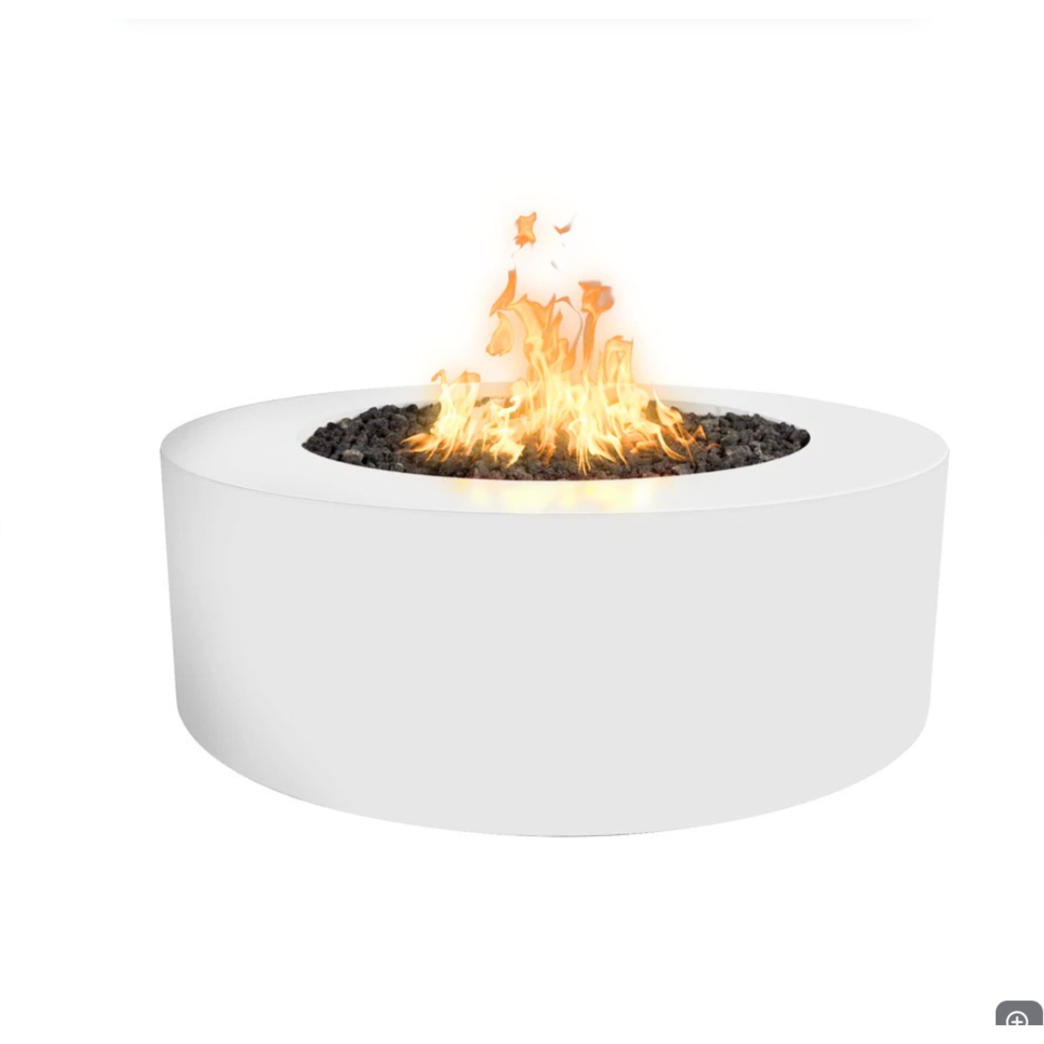 Unity Round Fire Pit, White finish