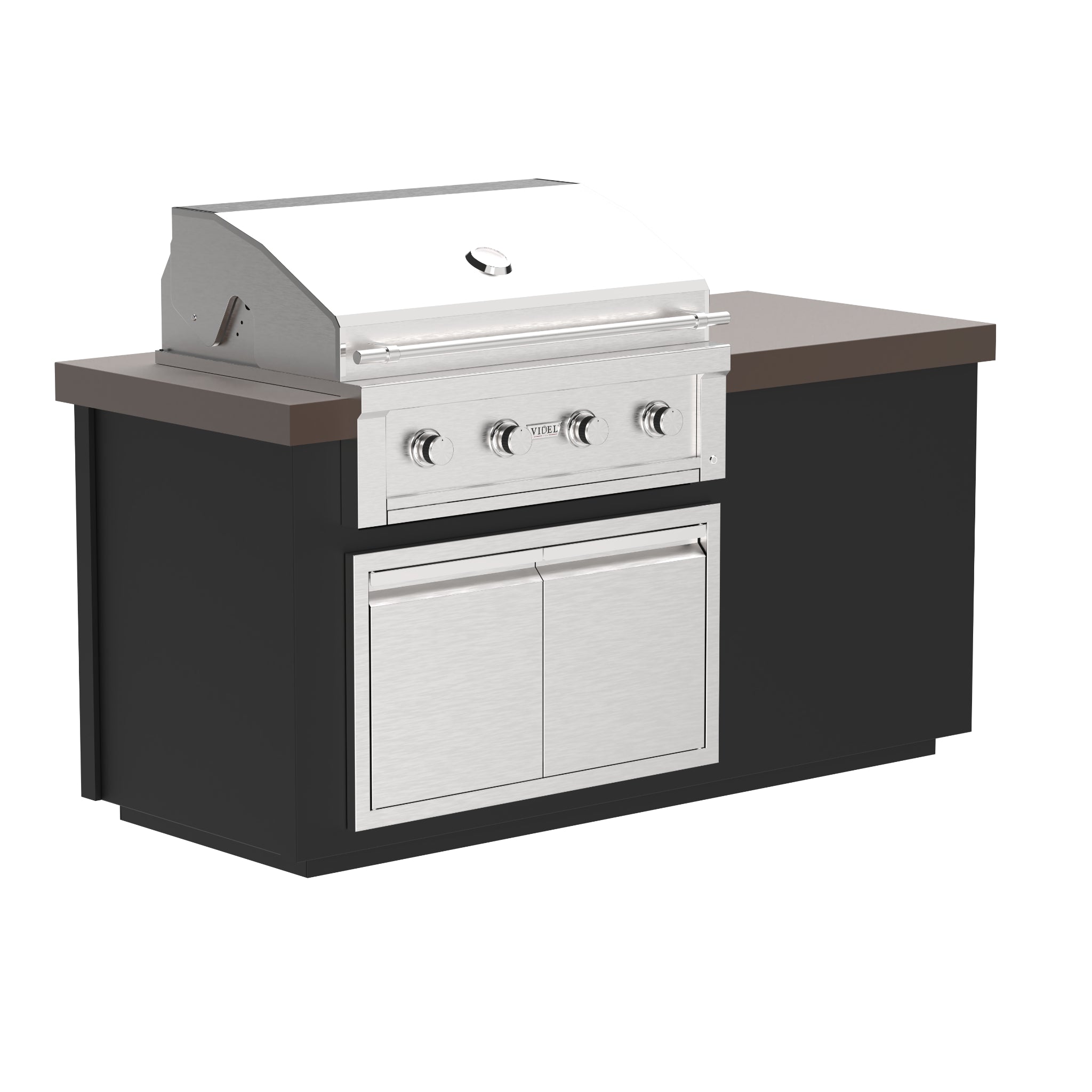 The Outdoor Plus Alta Collection 72 inch outdoor kitchen island with grill
