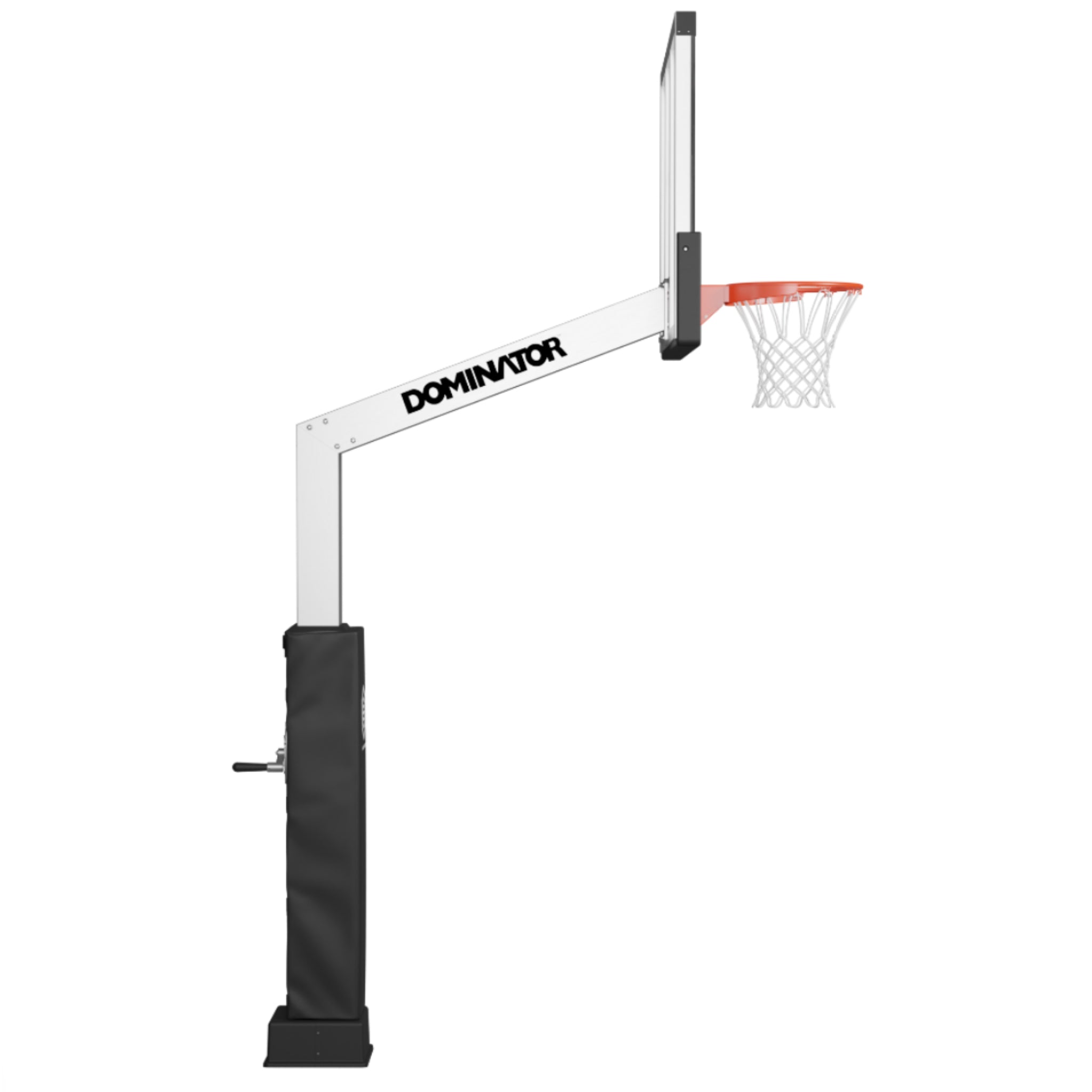 Dominator 72" Adjustable Basketball Hoop with Glass Backboard