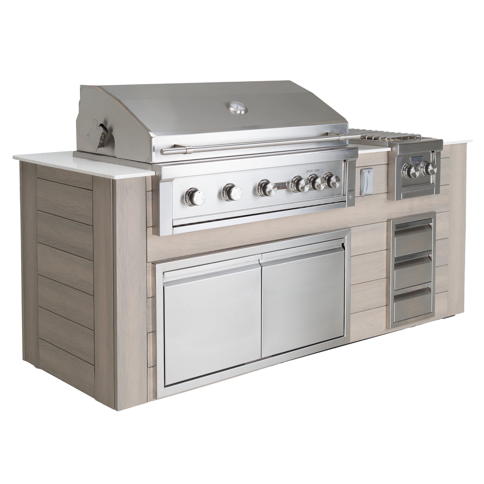 96" Outdoor Kitchen Island with Grill | Pacific Collection