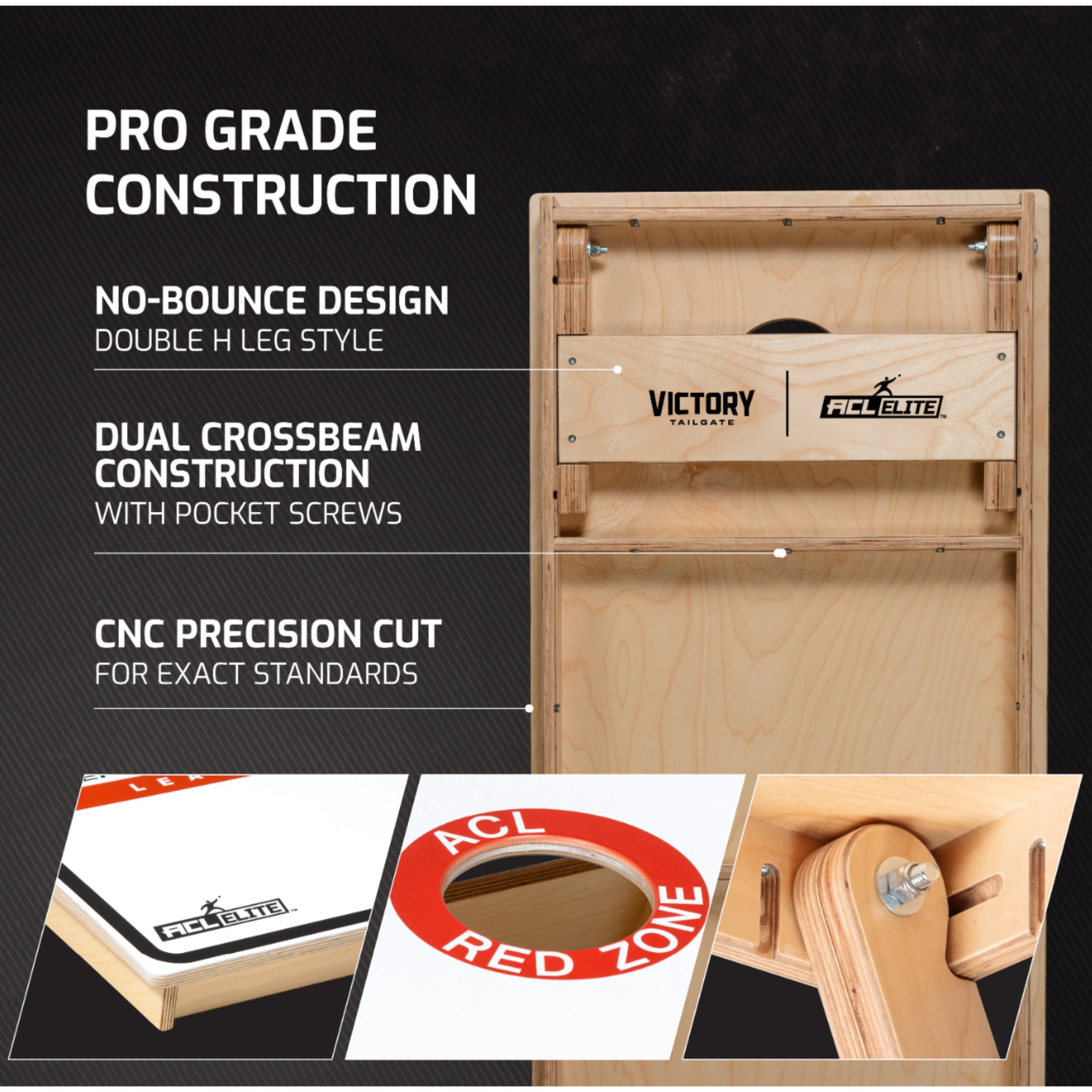 ACL® ELITE 2x4 Cornhole Boards -  Cornhole Game -  American Cornhole League 