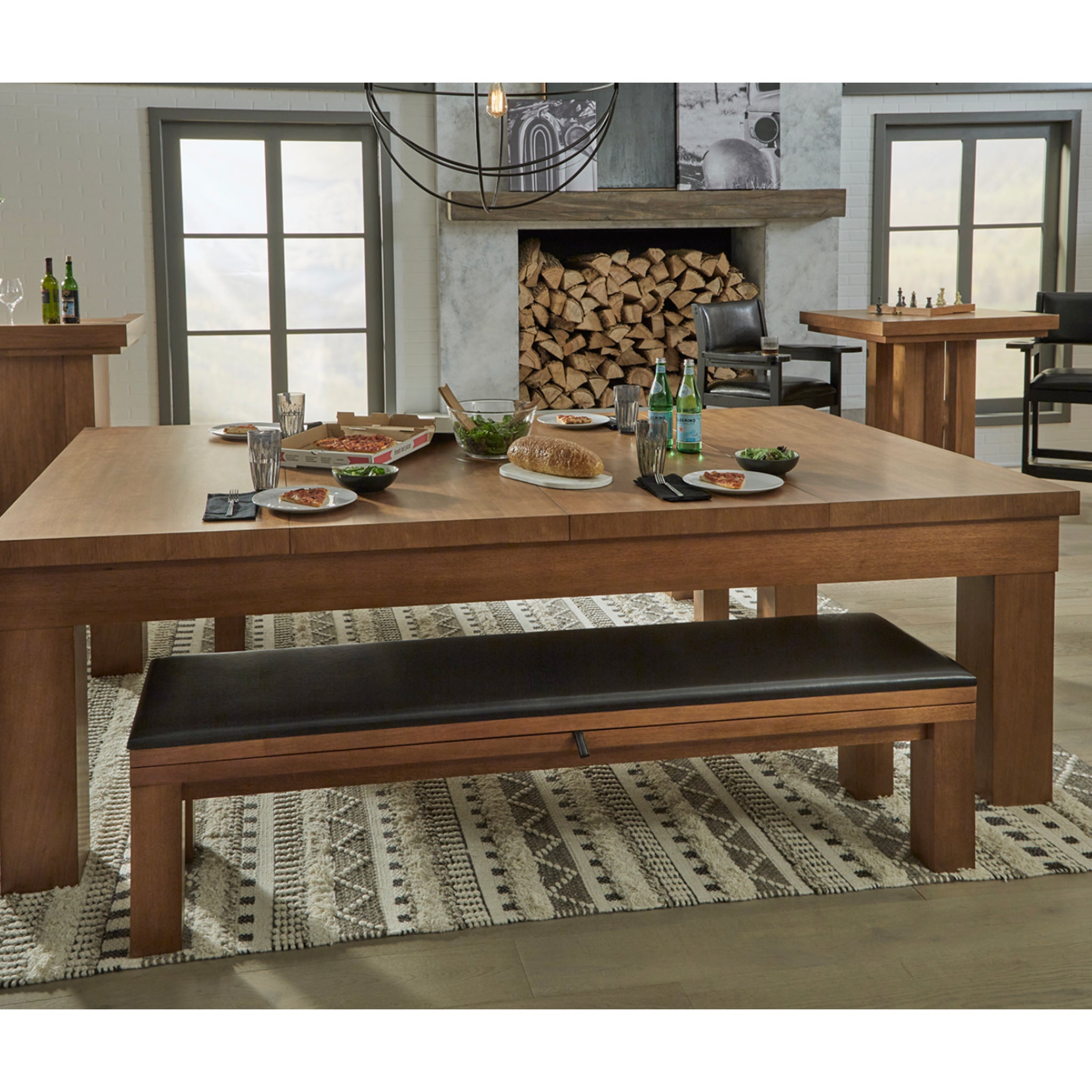 Alta pool table dining top with felt backing underside