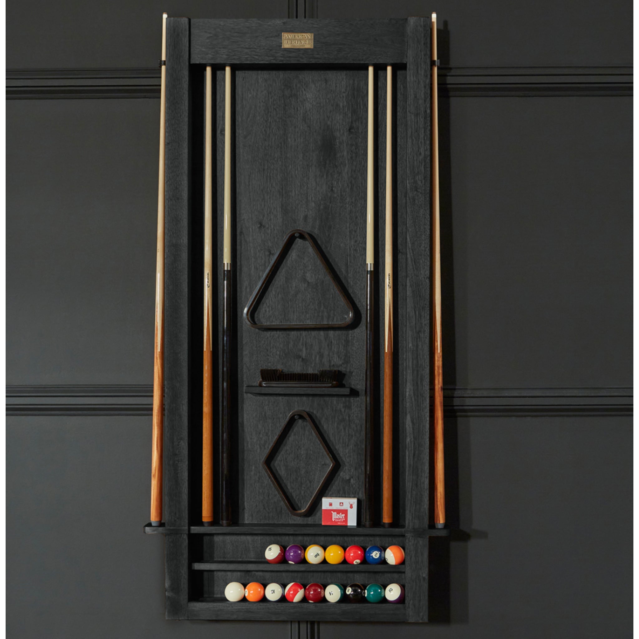 Alta Wall Mounted Cue Rack | Alta Collection -  Pool Table Accessories -  American Heritage Billiards 
