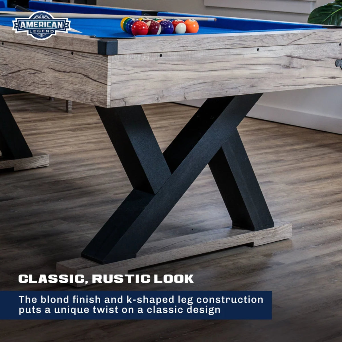 American Legend Kirkwood 84" Billiard Table | 7' Pool table