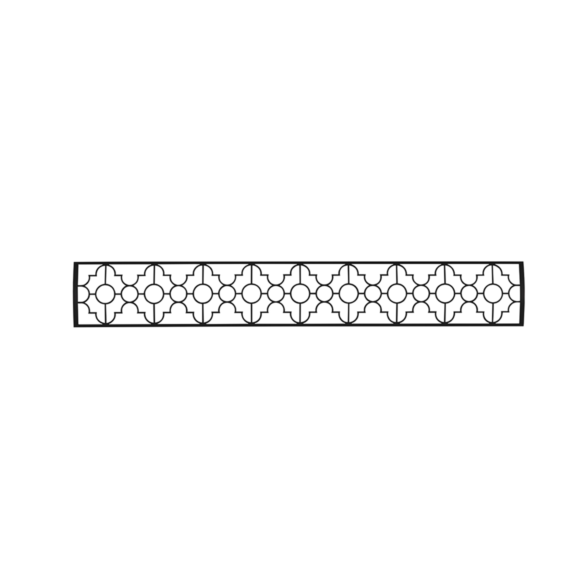 Infratech Motif Mediterranean laser cut stainless decorative panel for outdoor heatee