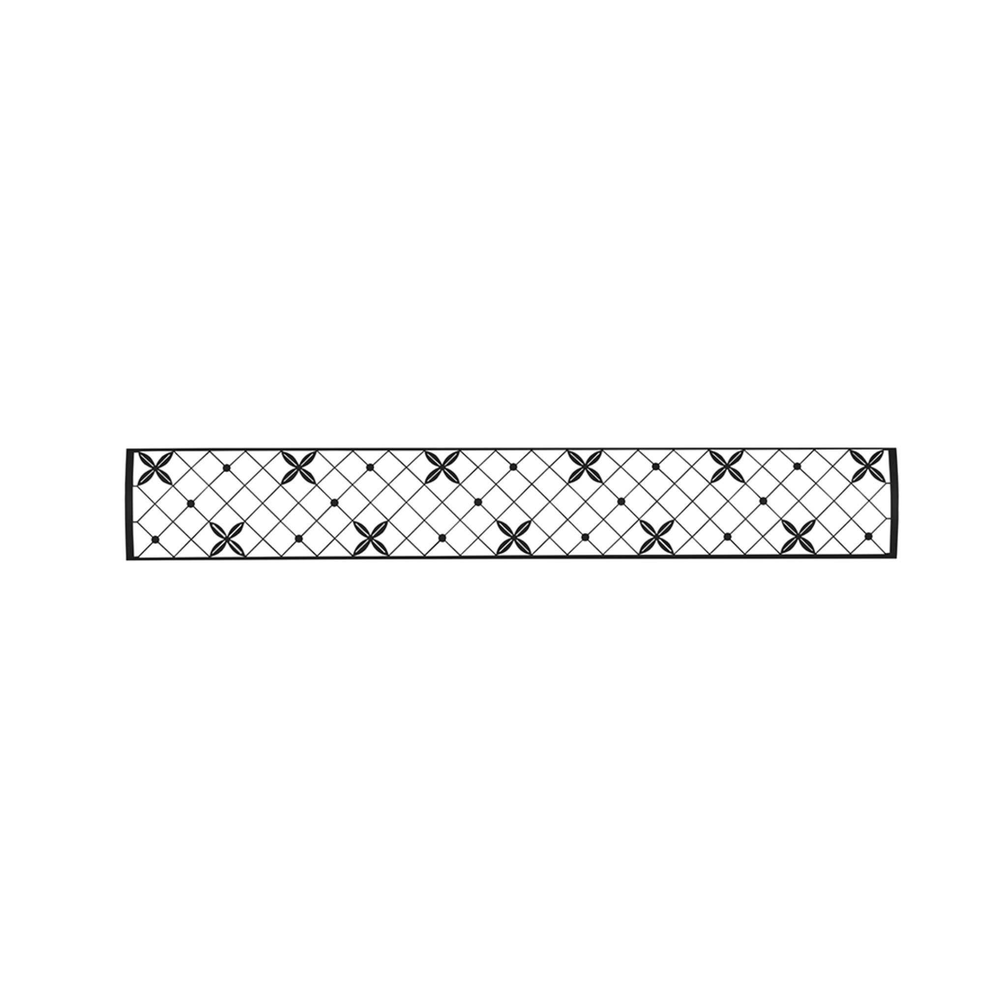 Infratech Motif Traditional decorative faceplate black 48 inch outdoor infrared heater