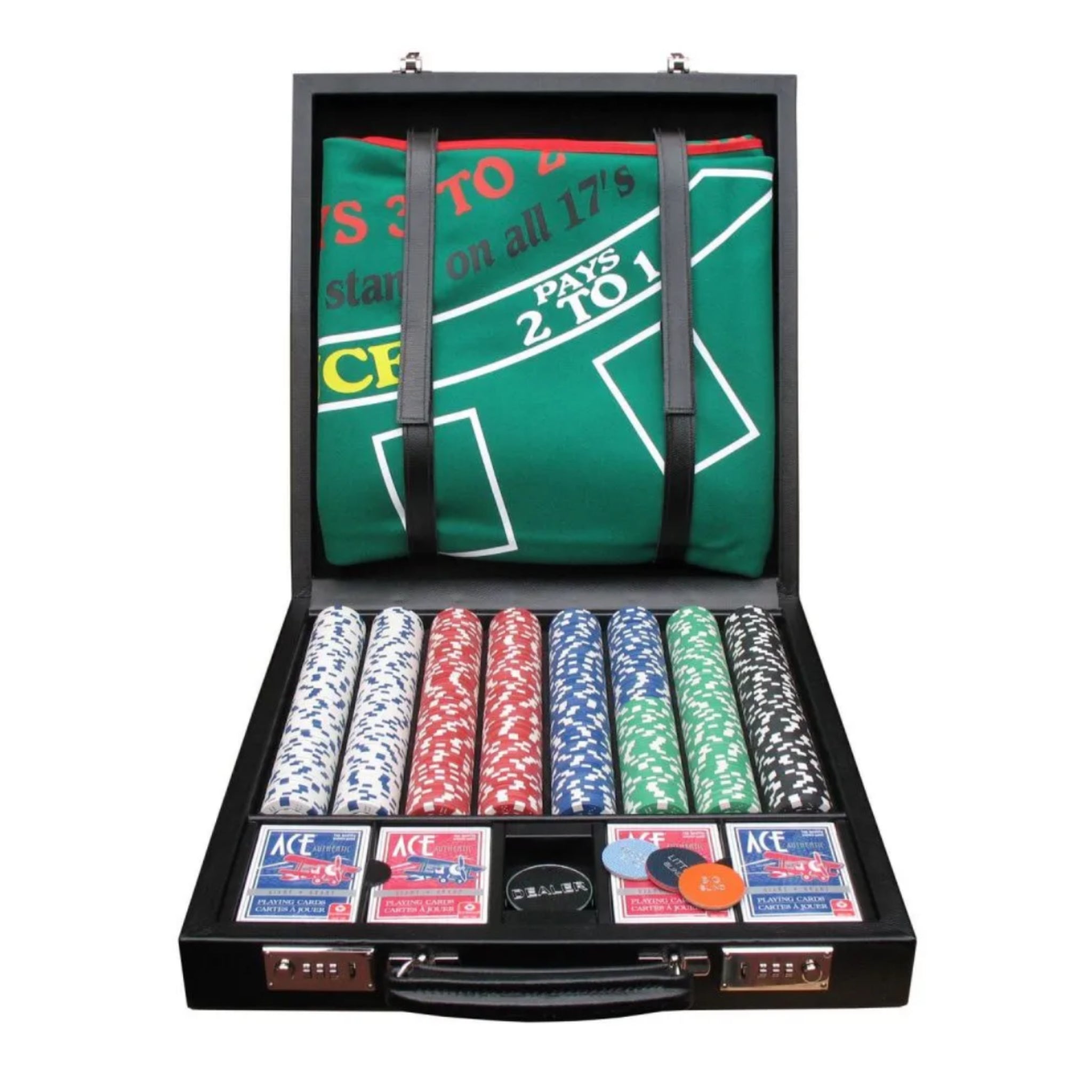 Blackjack Set in Dauphin Leather | Parker Collection -  Blackjack Set -  Geoffrey Parker 