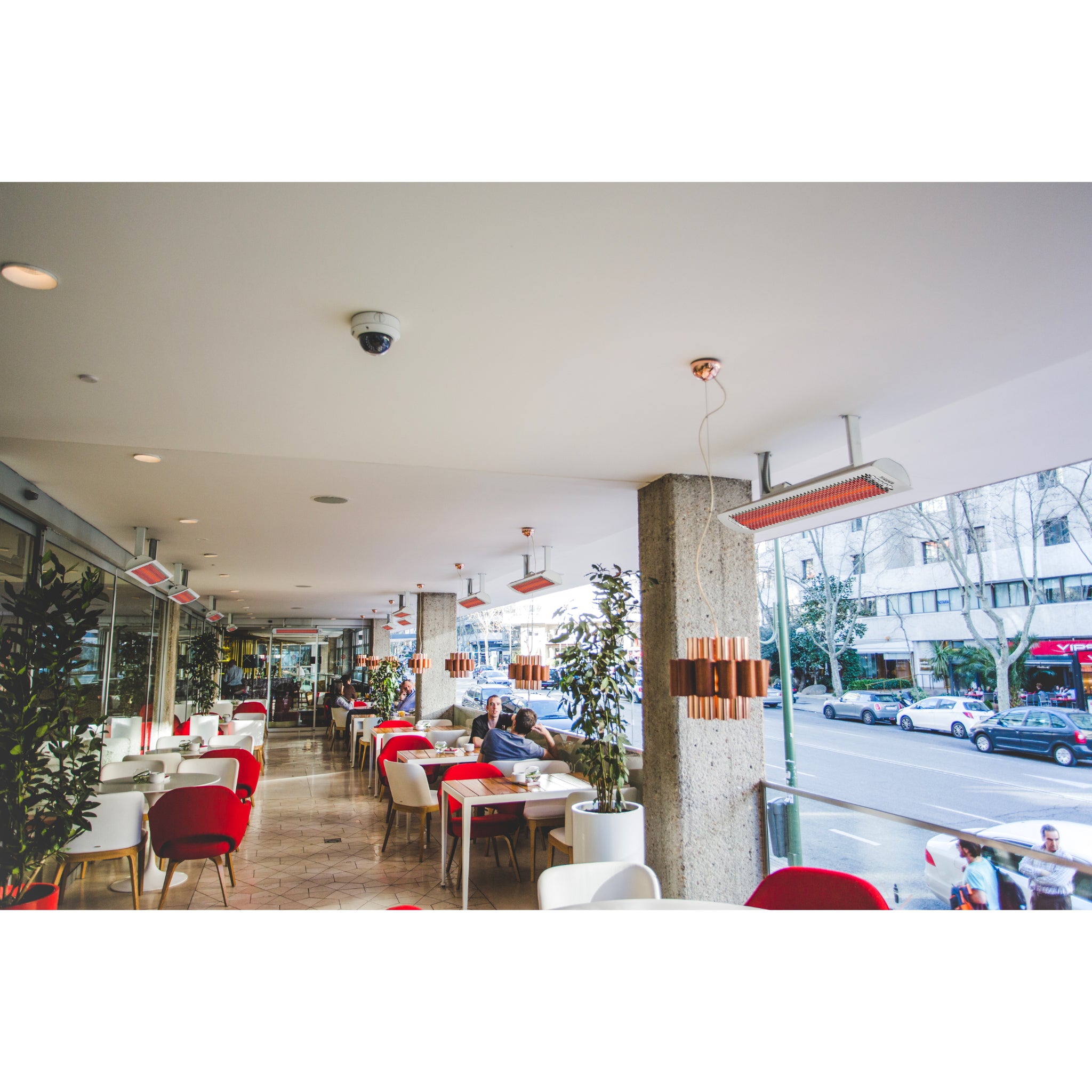 Bromic Tungsten Outdoor Electric Heater ceiling mounted suspension