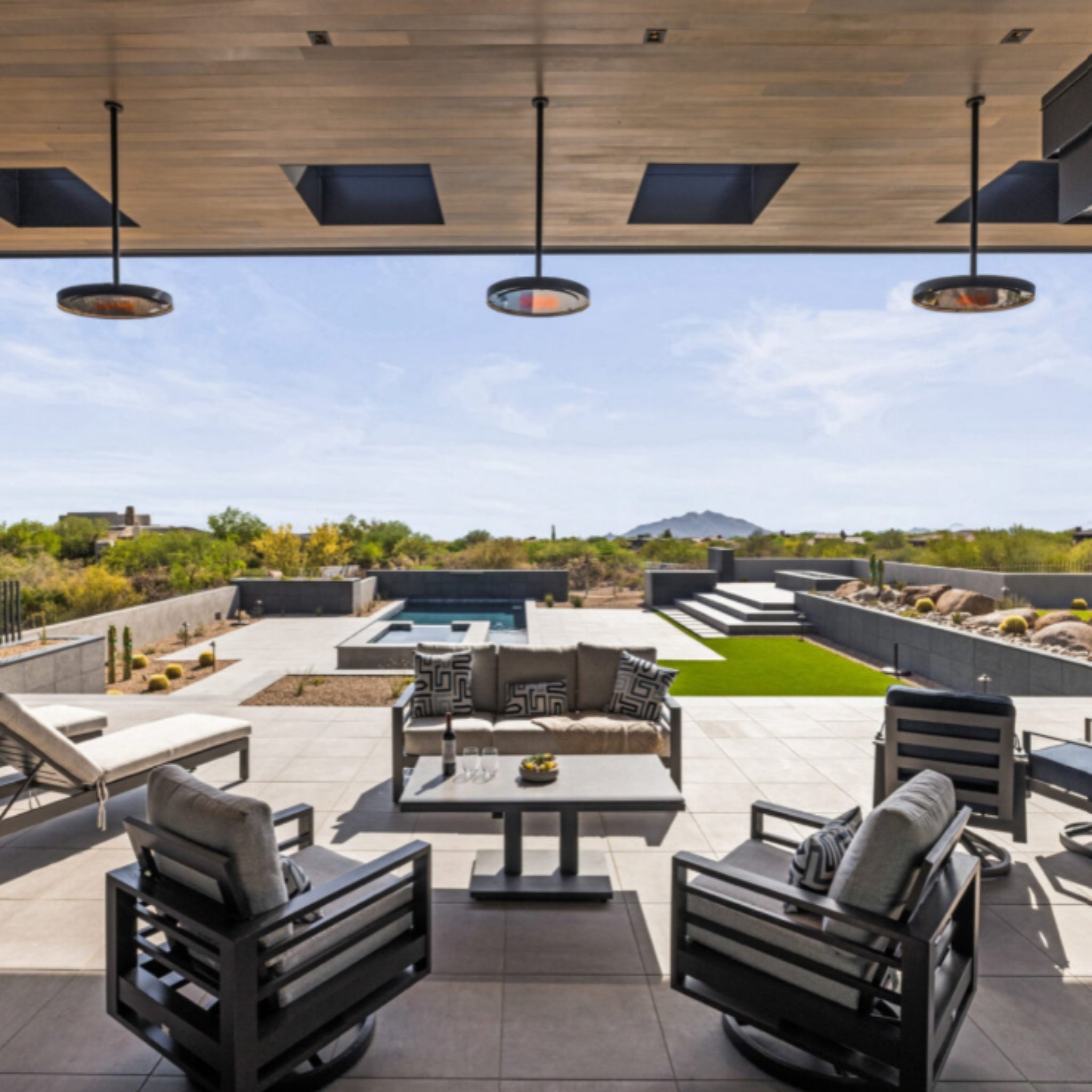 Bromic Eclipse Gas Heater on Patio of Scottsdale STR