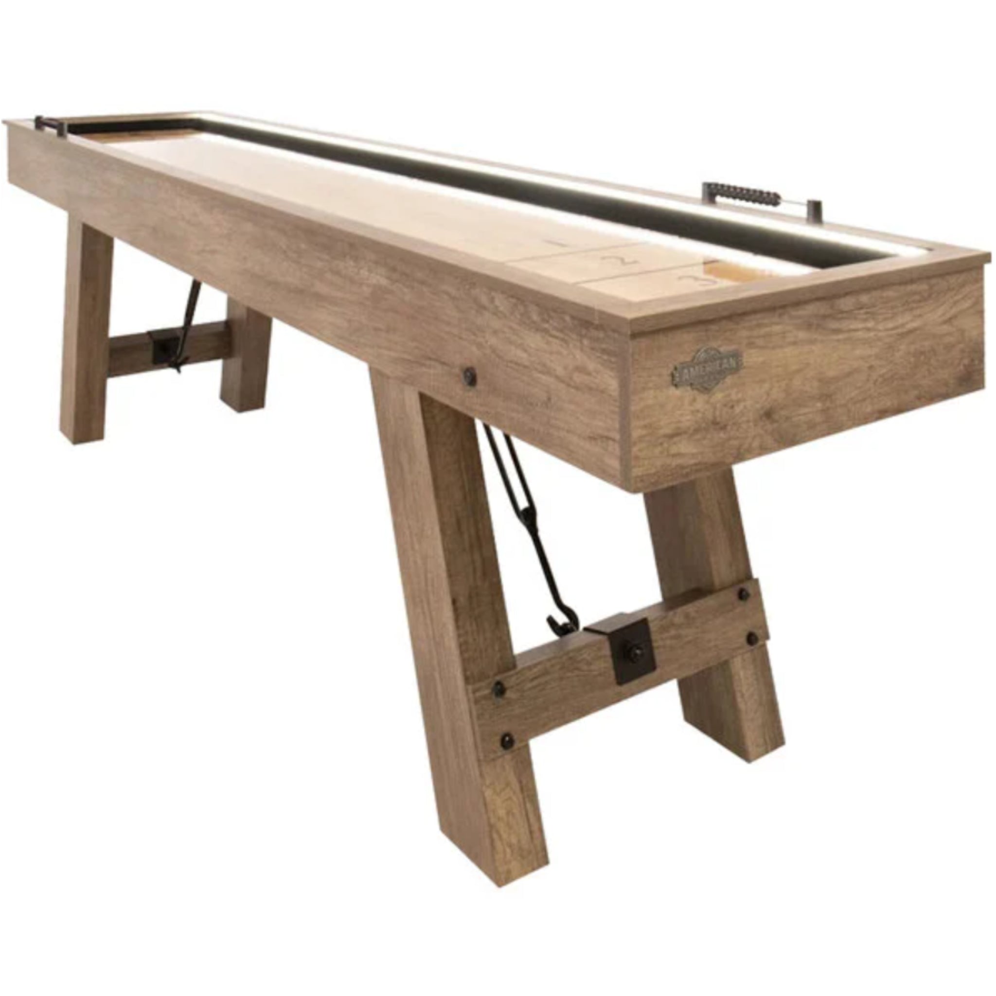 Brookdale 9' LED Light Up Shuffleboard Table -  Shuffleboard Table -  American Legend 