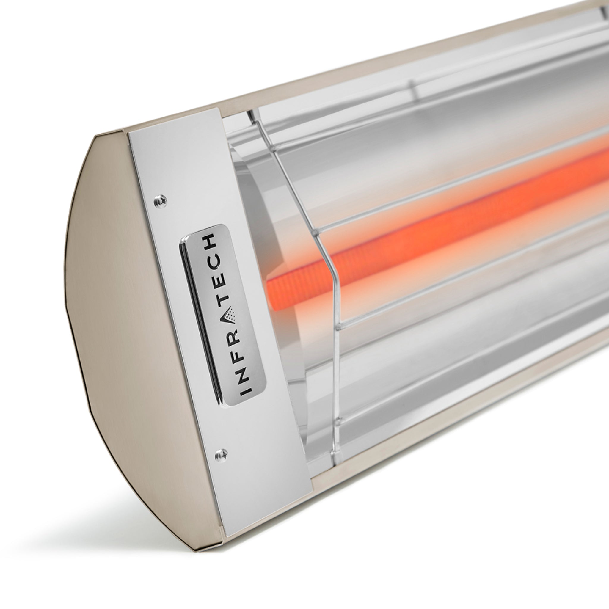 Infratech C15 and C20 and C26 C Series 1500 watt electric heater showing slim profile design in beige