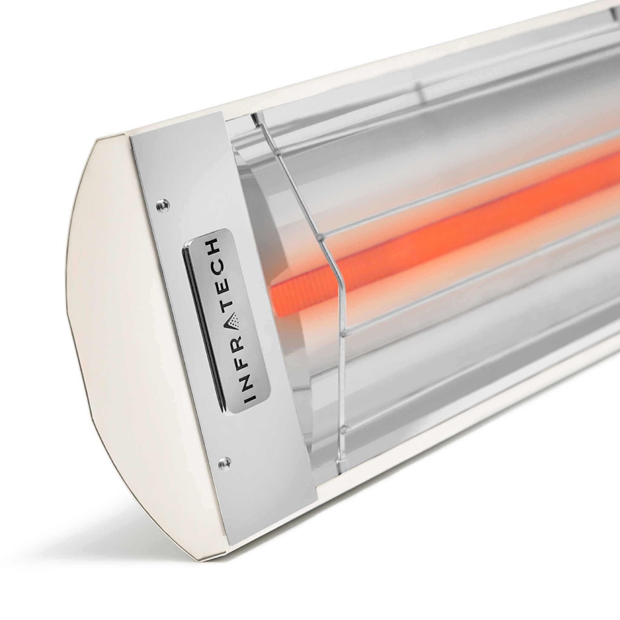 Infratech C and CD Series infrared electric patio heater in biscuit finish