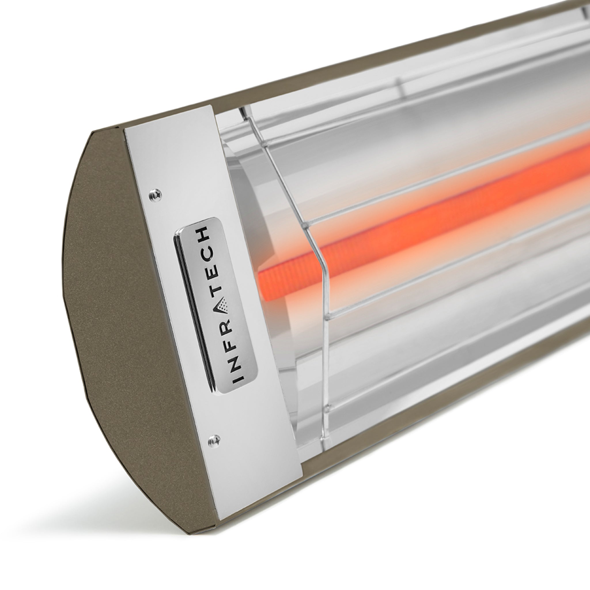 Infratech C and CD Series infrared patio heater in bronze powder coated finish
