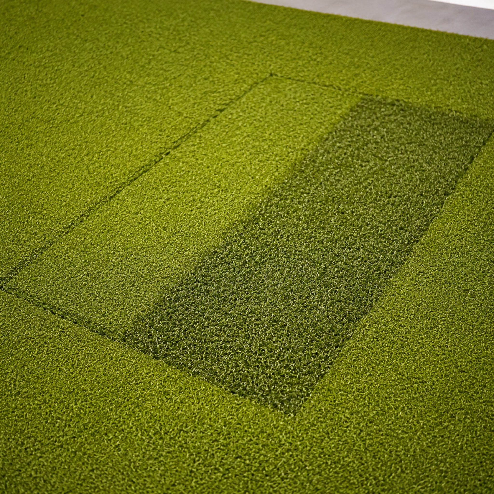 Modular golf simulator hitting mat system with interchangeable Country Club Elite and First Cut inserts