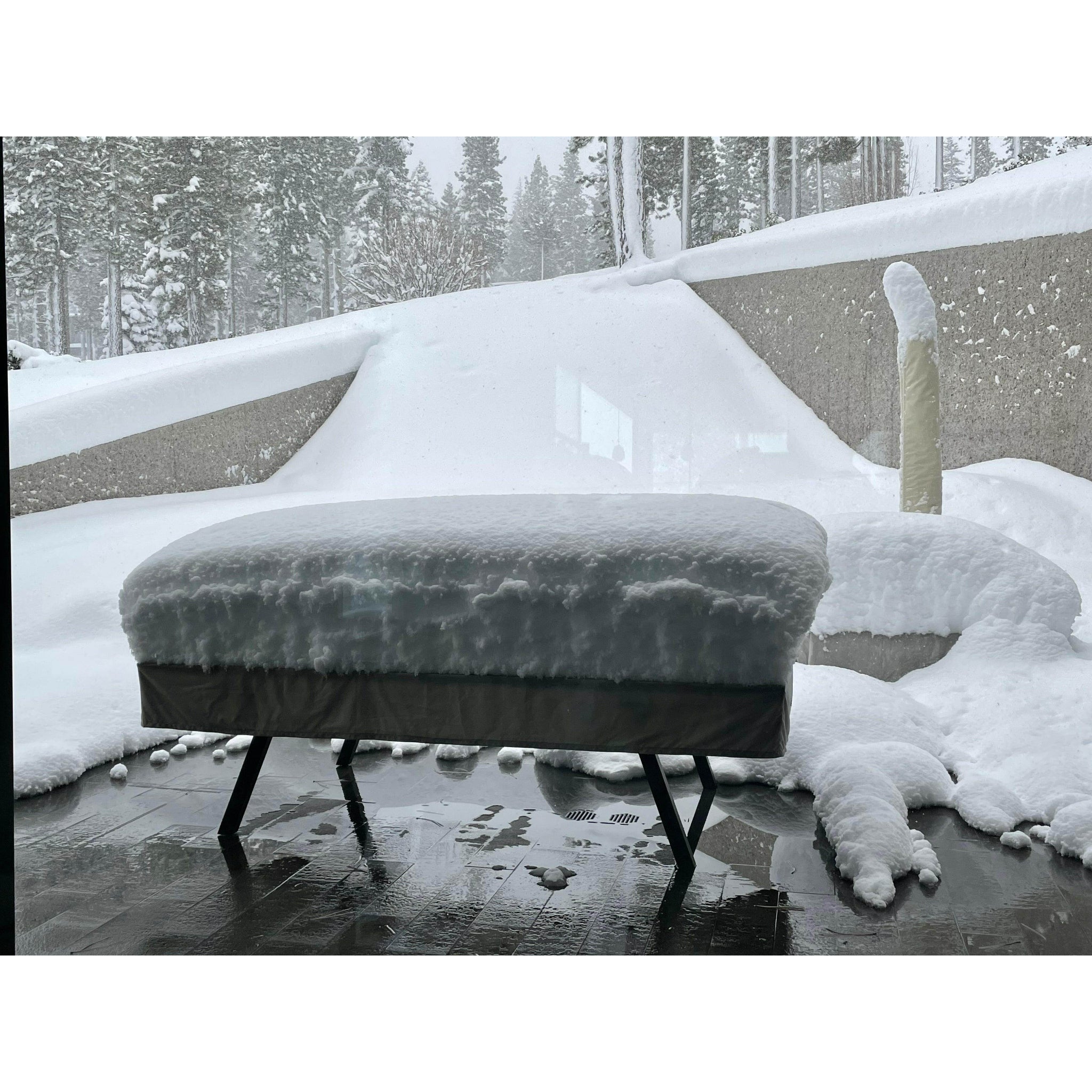 Sean Woolsey outdoor ping pong table that is weather resistant and comes with weatherproof cover.