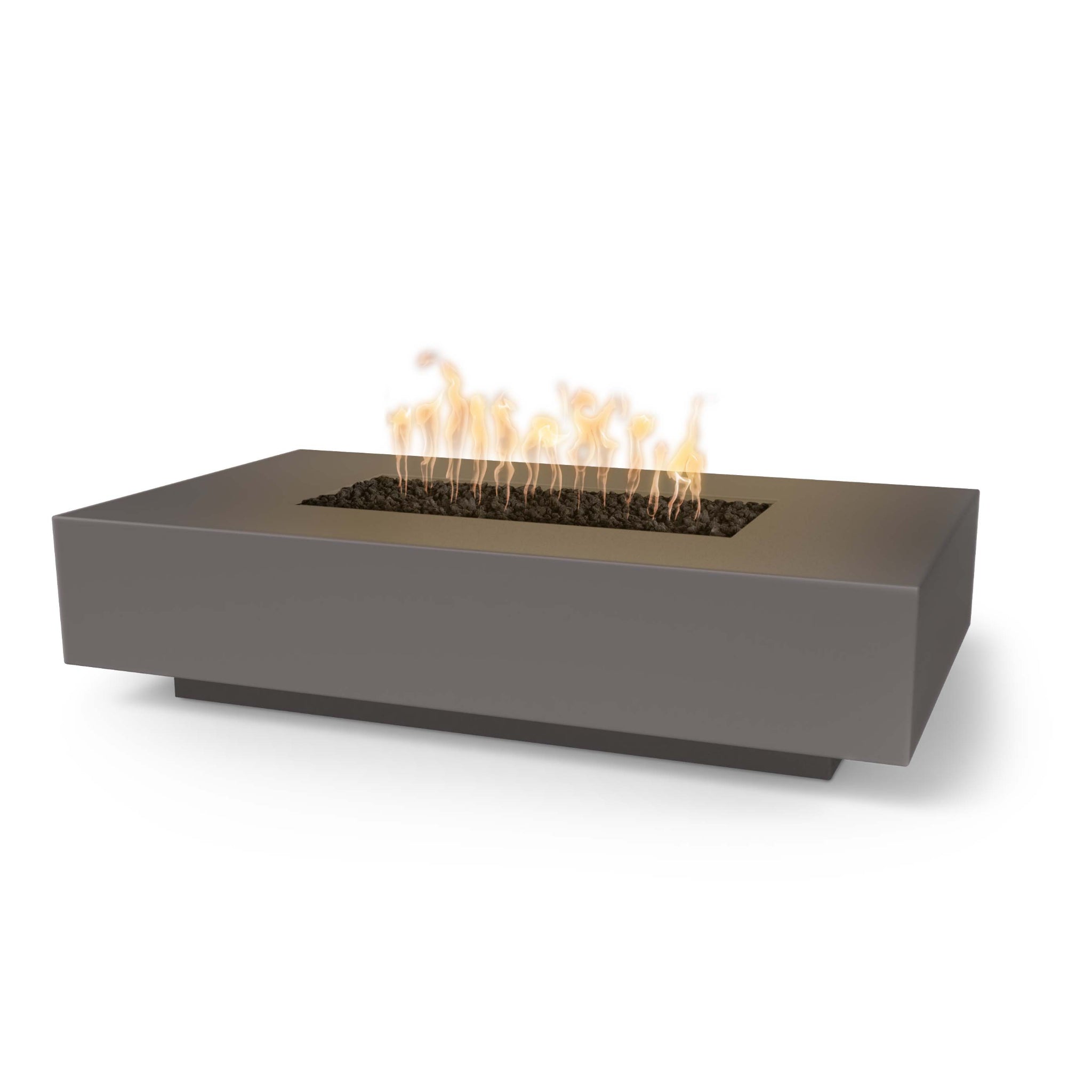 Cabo Linear Fire Pit, Chestnut finish