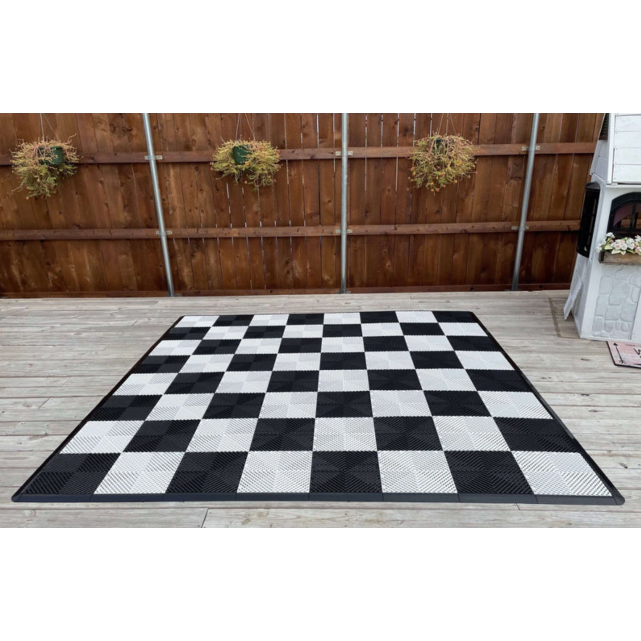 Commercial Grade Outdoor Chessboard with 12" Squares -  Giant Chess Set -  MegaChess 
