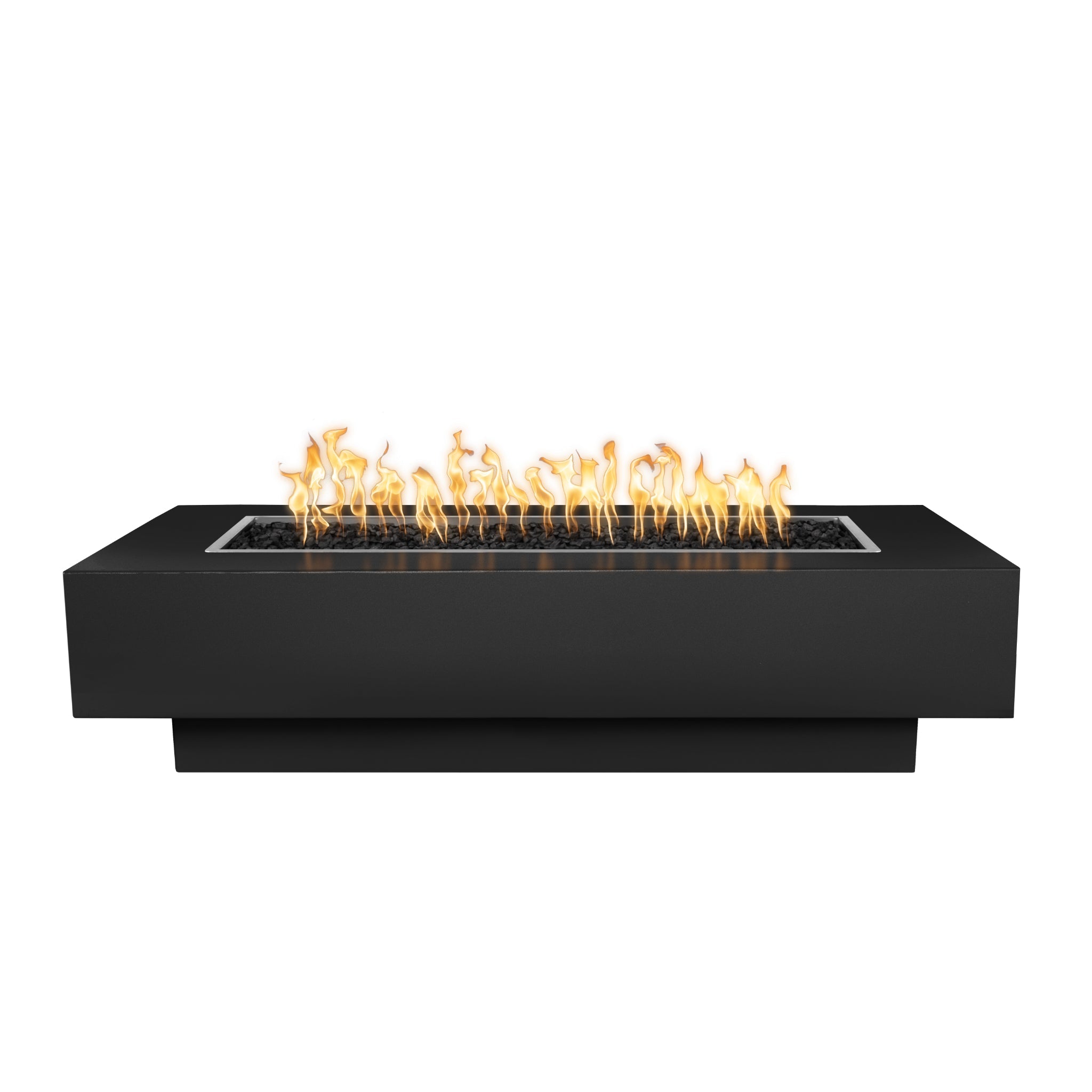 Coronado Rectangular Fire Pit, Black finish