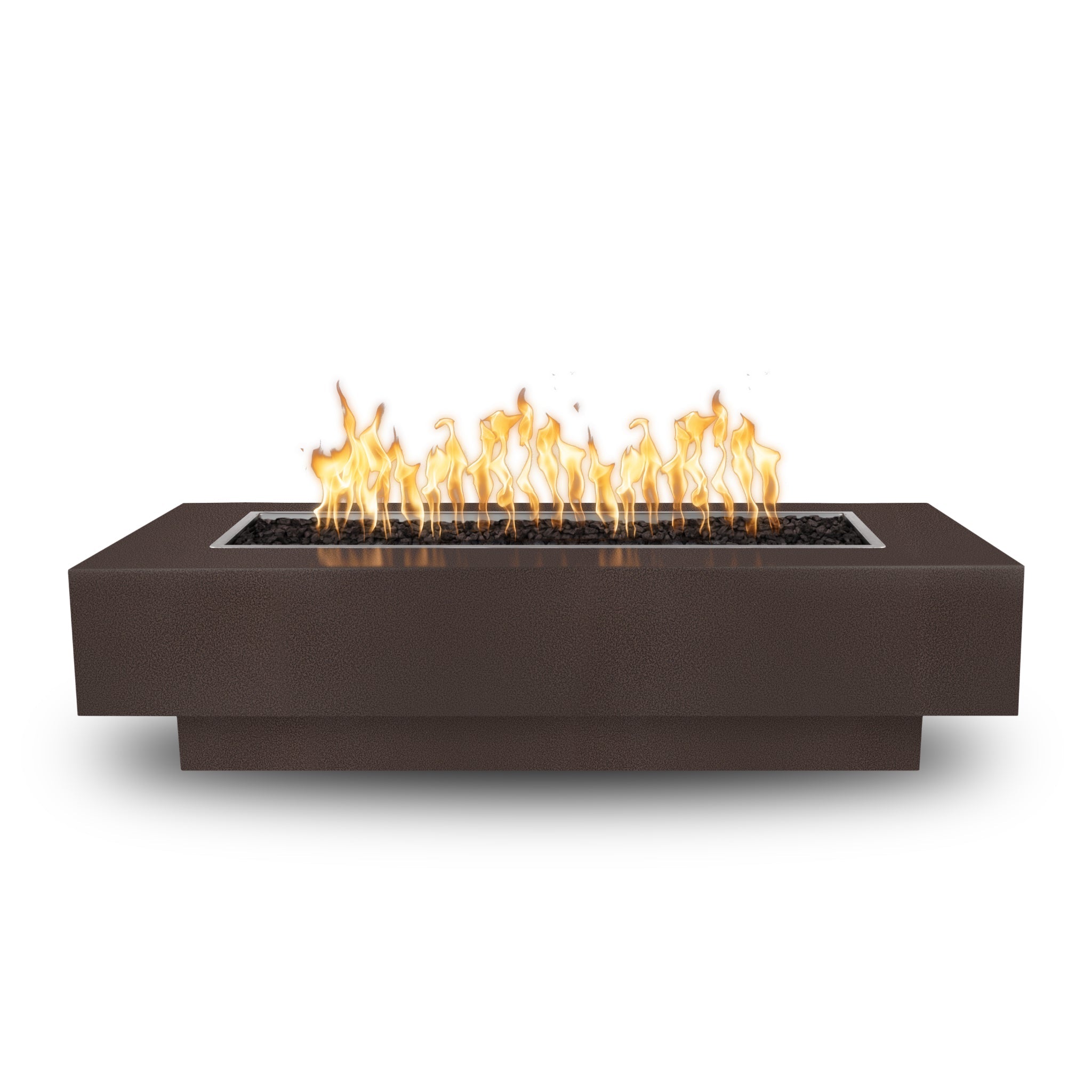 Coronado Rectangular Fire Pit, Copper Vein finish