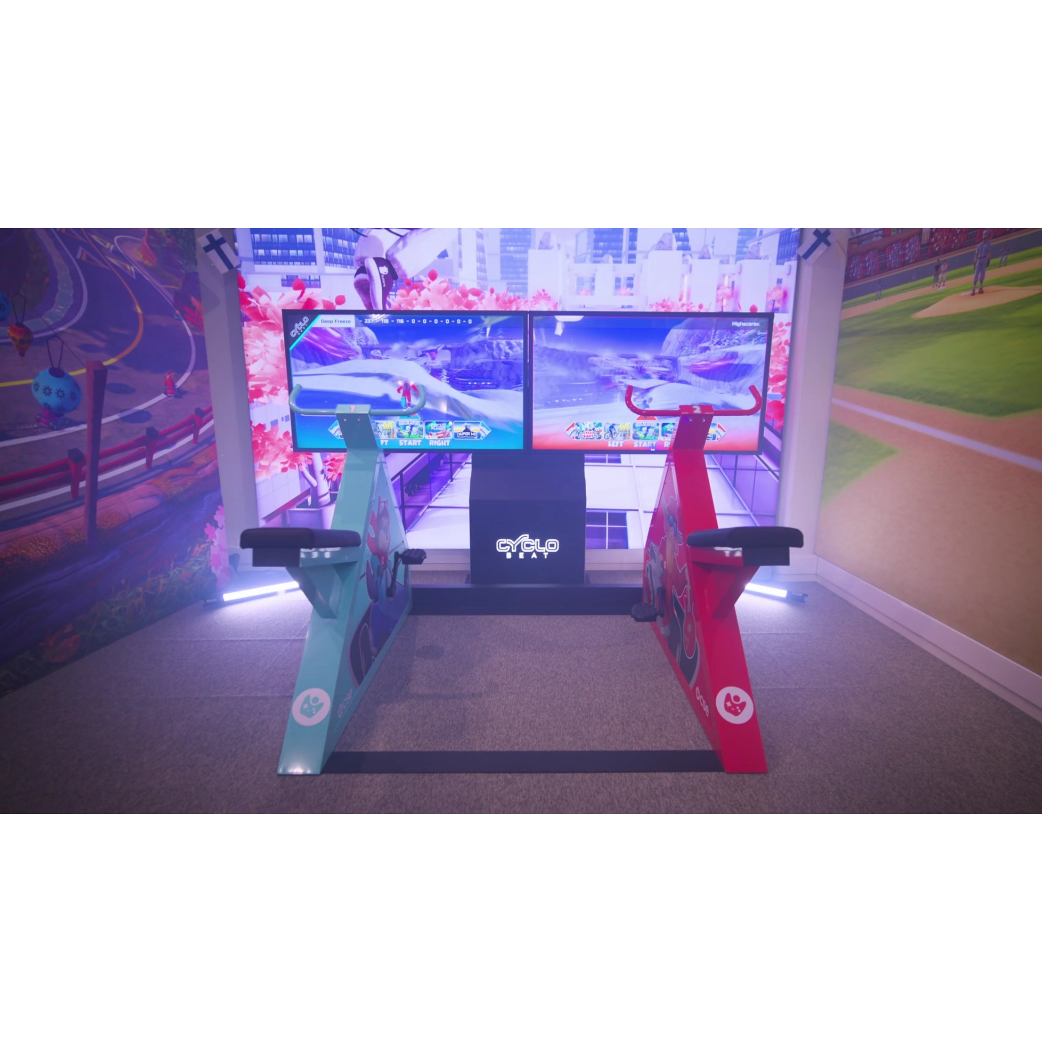 CycloBeat 5.0 an interactive racing game for 2 or 4 players from CSE Entertainment