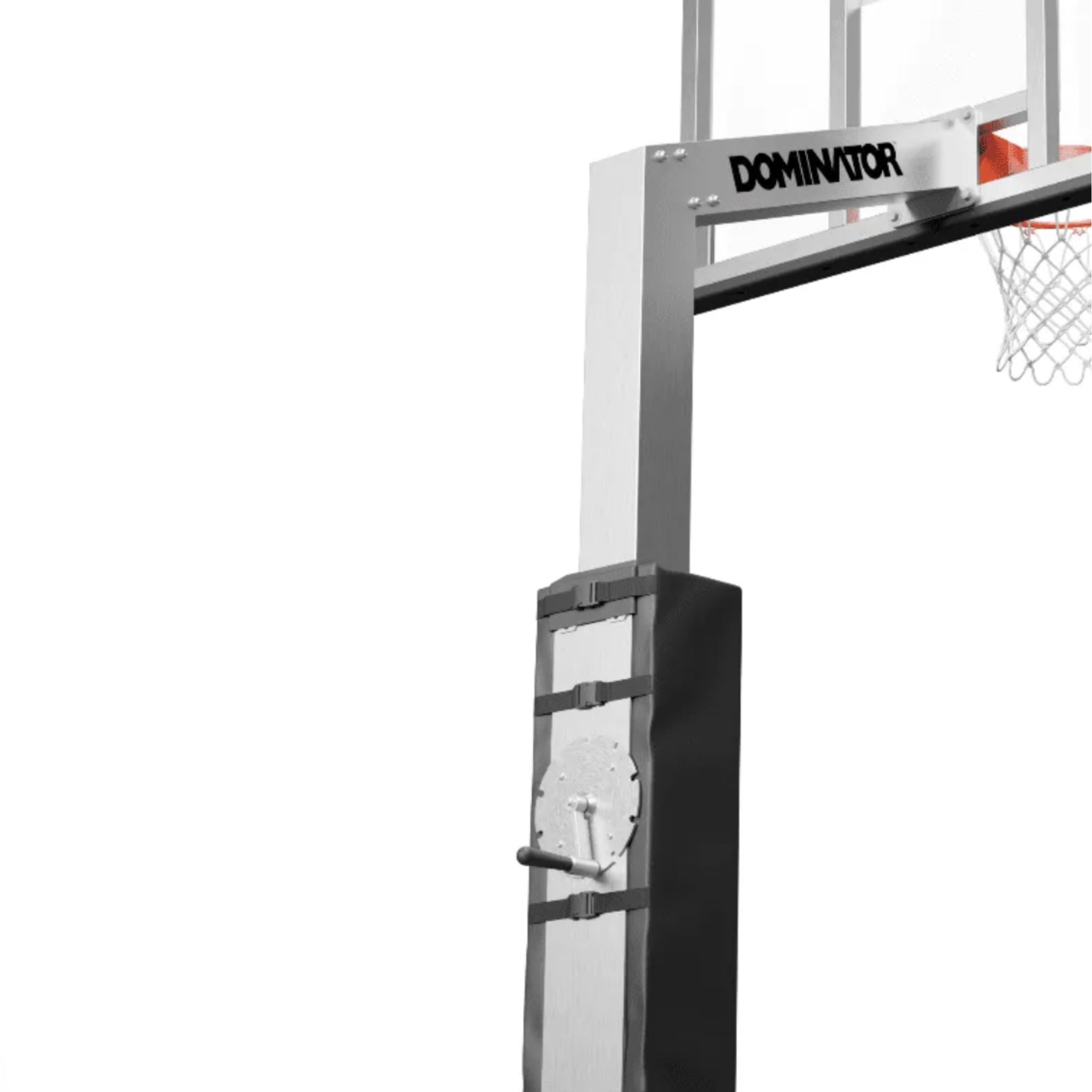 Dominator 60" Adjustable Basketball Hoop with Glass Backboard