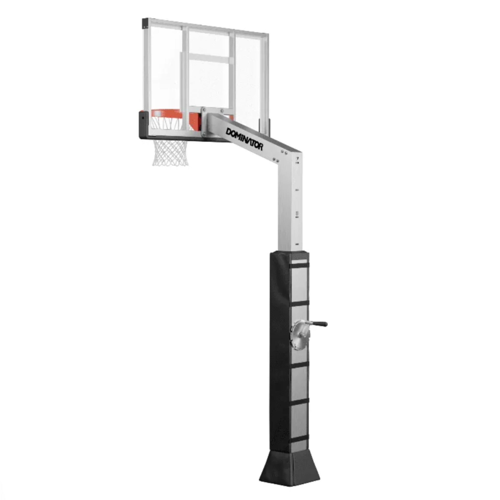 Dominator 54" Adjustable Basketball Hoop with Glass Backboard
