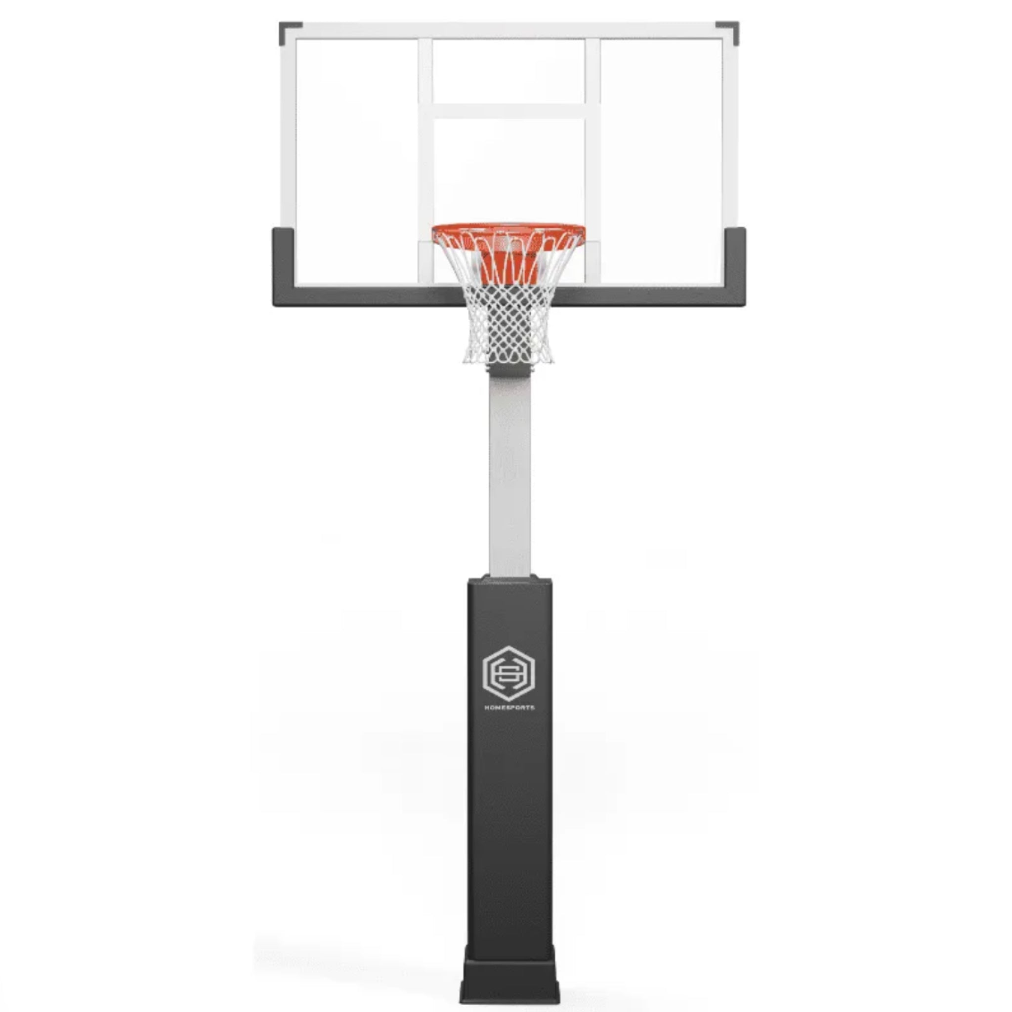 Dominator 60" Adjustable Basketball Hoop with Glass Backboard