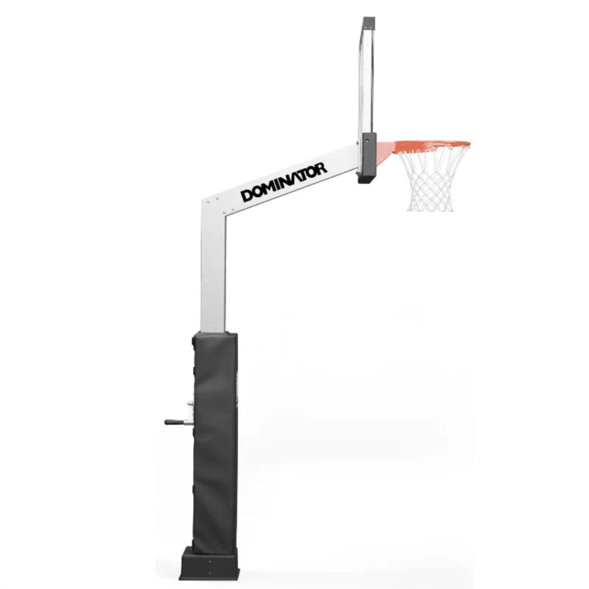 Dominator 60" Adjustable Basketball Hoop with Glass Backboard