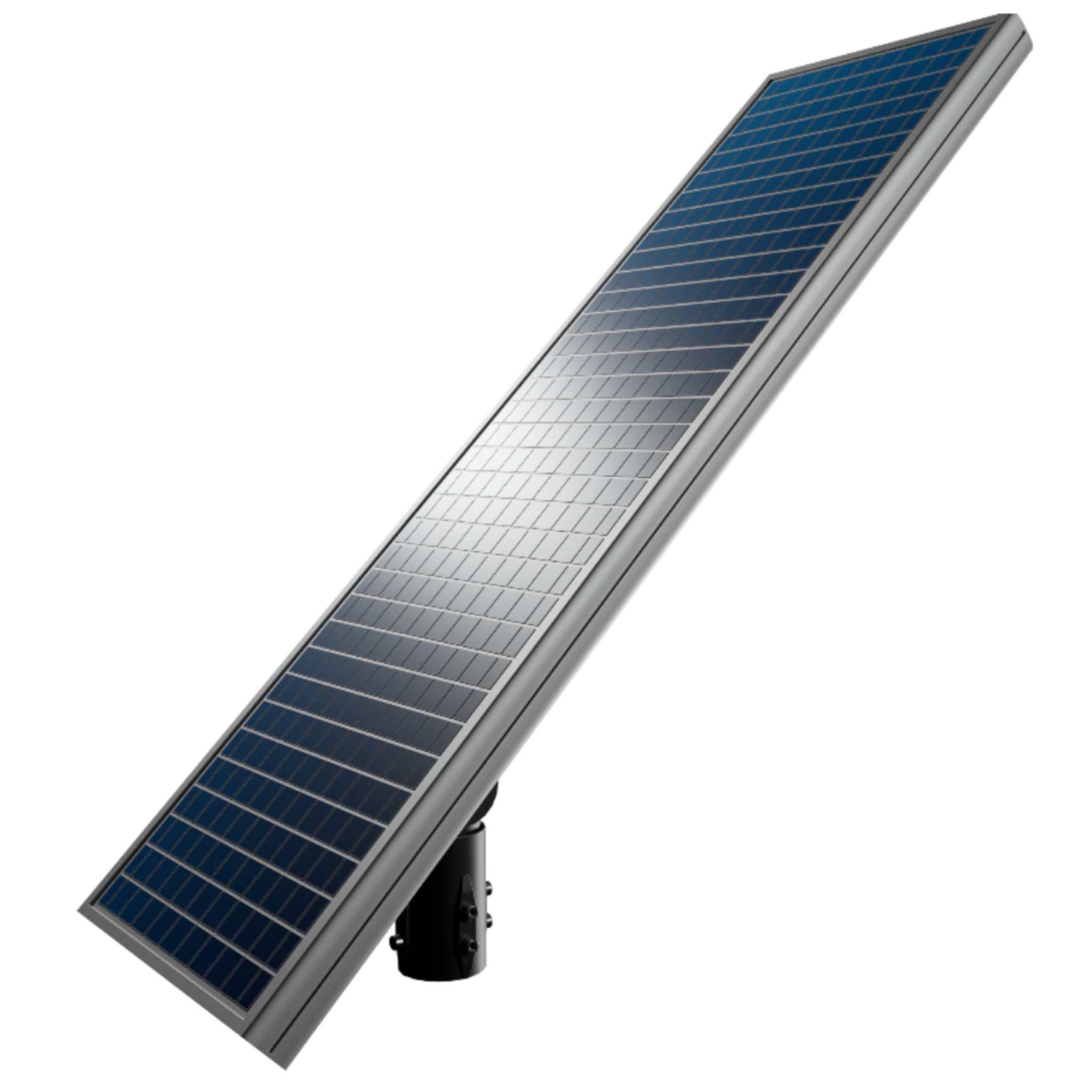 Close up of Dominator solar LED basketball court lighting system