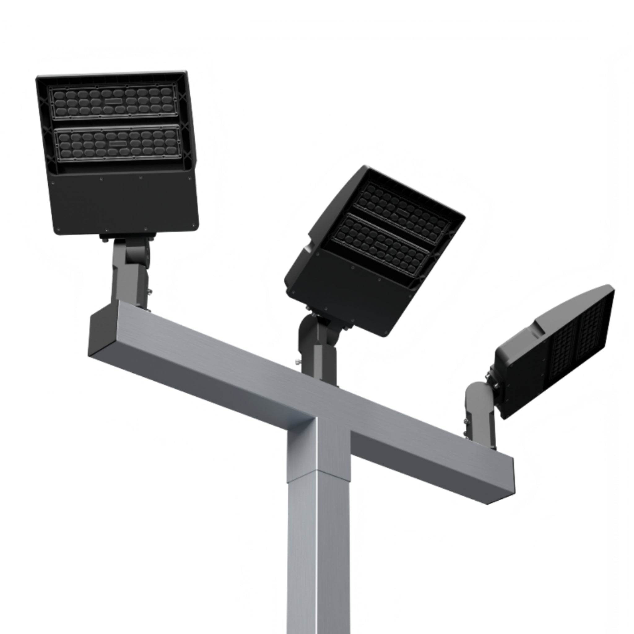 Dominator Basketball Sport Court Light Pole | Wired -  Triple light fixtures